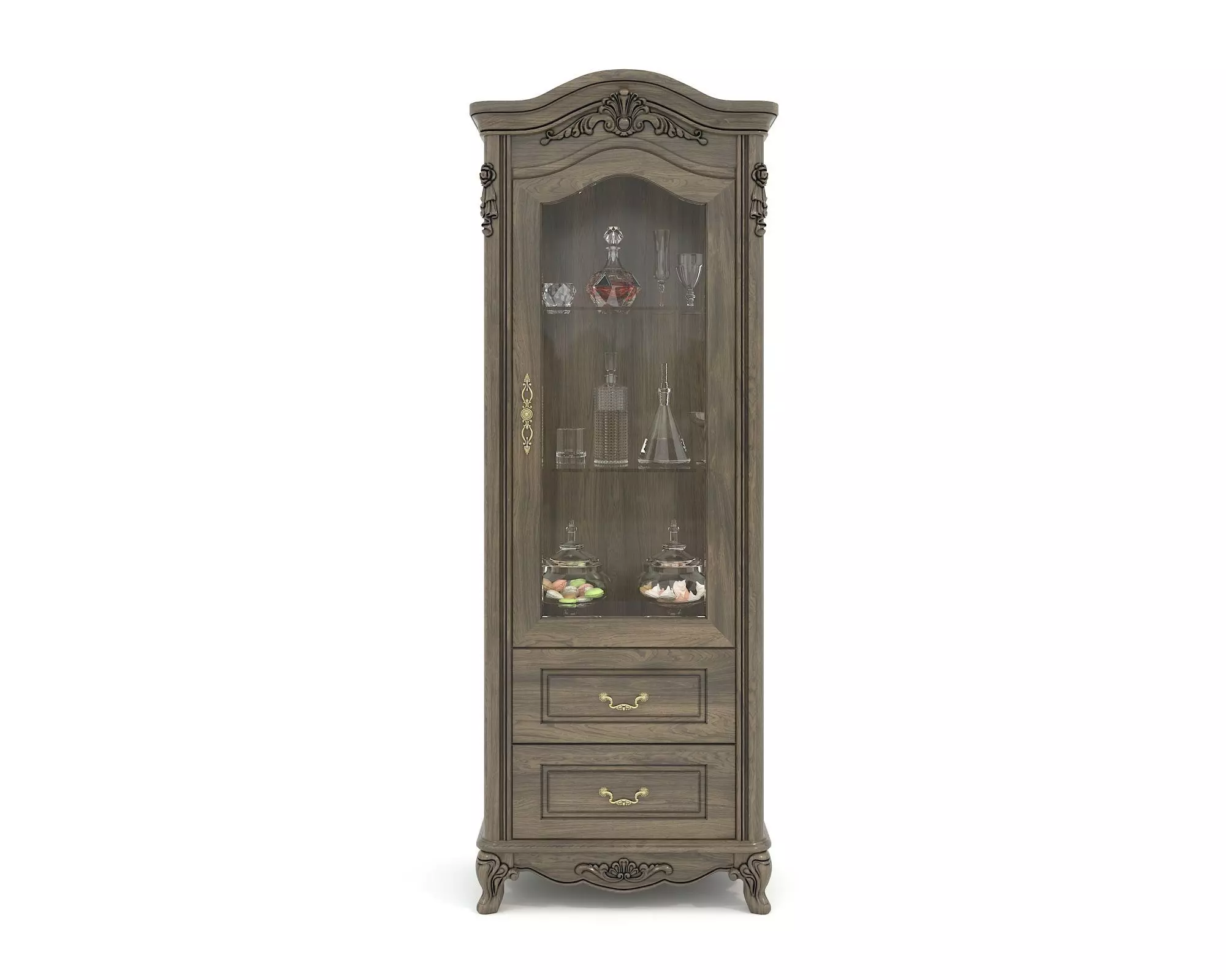 Classic European style Display Cabinet Collection 2 3D model_8