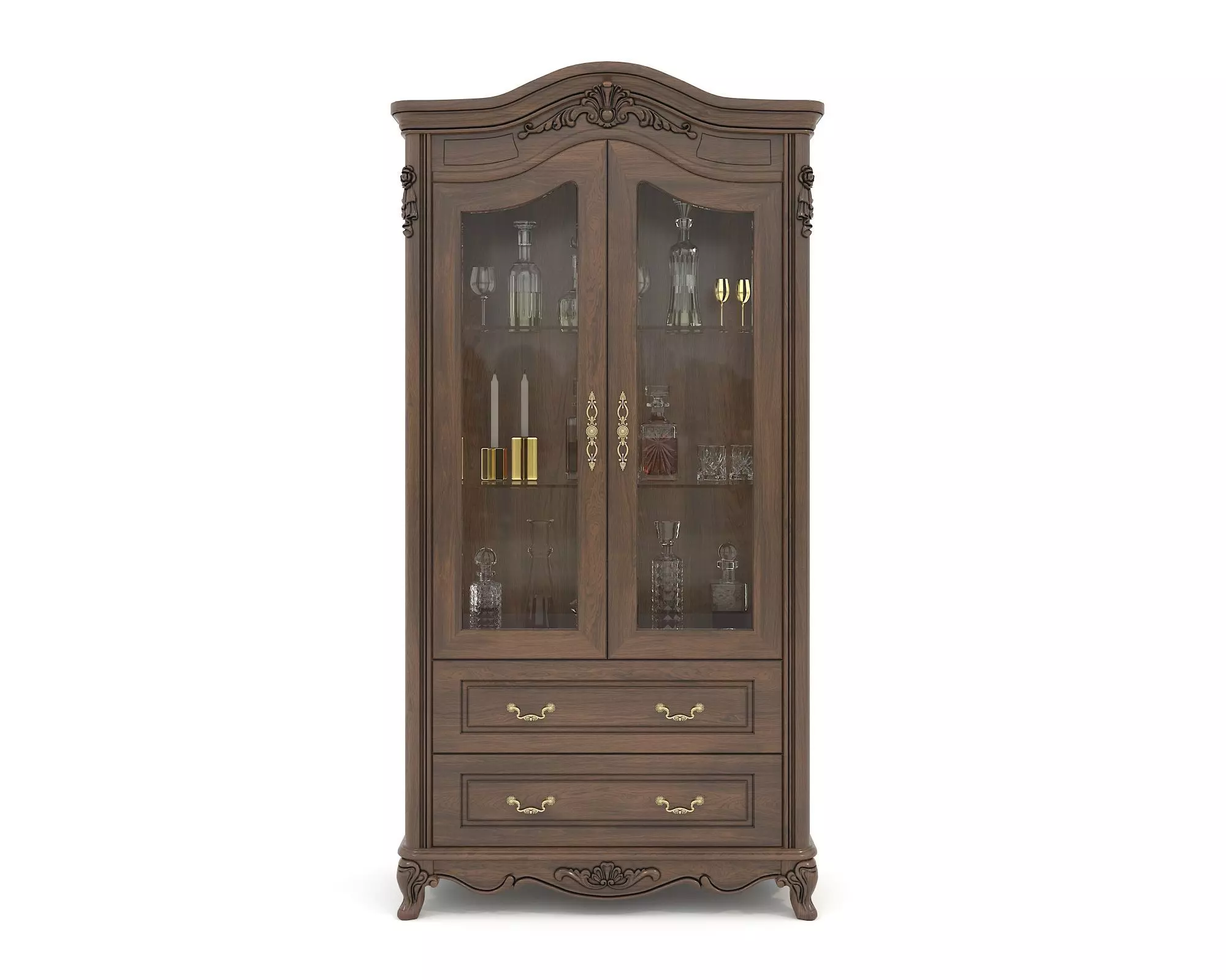 Classic European style Display Cabinet Collection 2 3D model_7