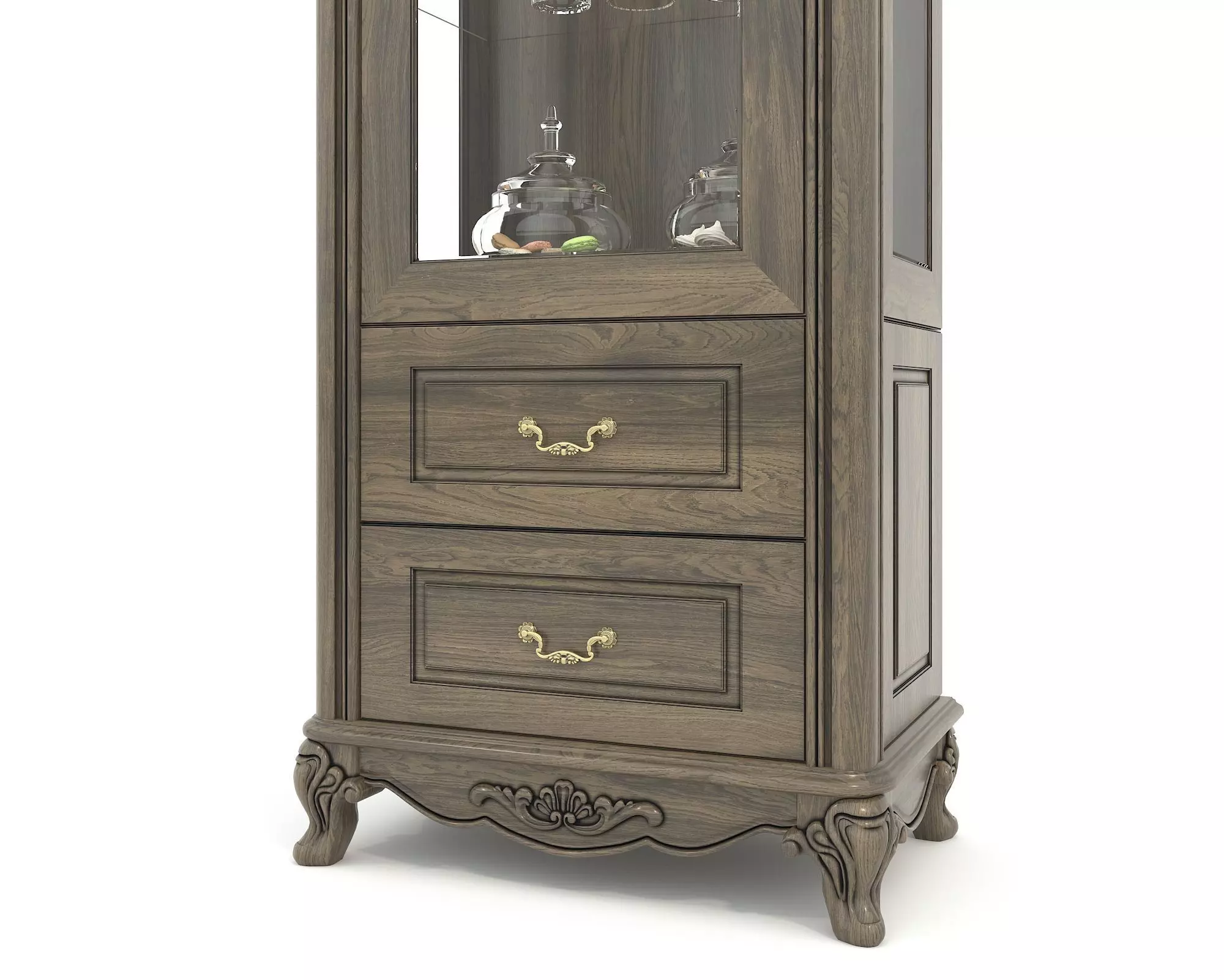 Classic European style Display Cabinet Collection 2 3D model_9