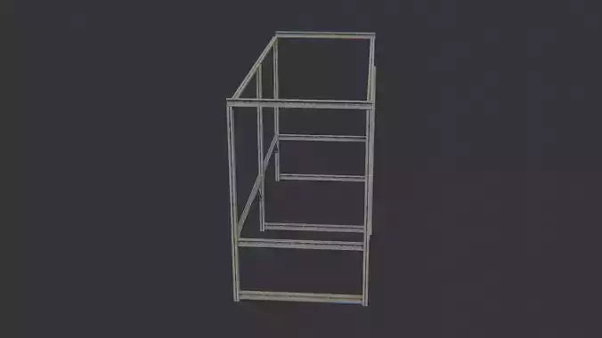 Industrial Metal Frame Railing