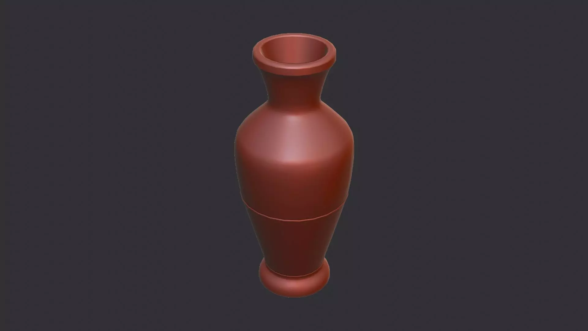 Ornate blue vase with scrollwork Low-poly 3D model_6