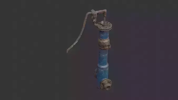 Blue Industrial Water Pump Assembly