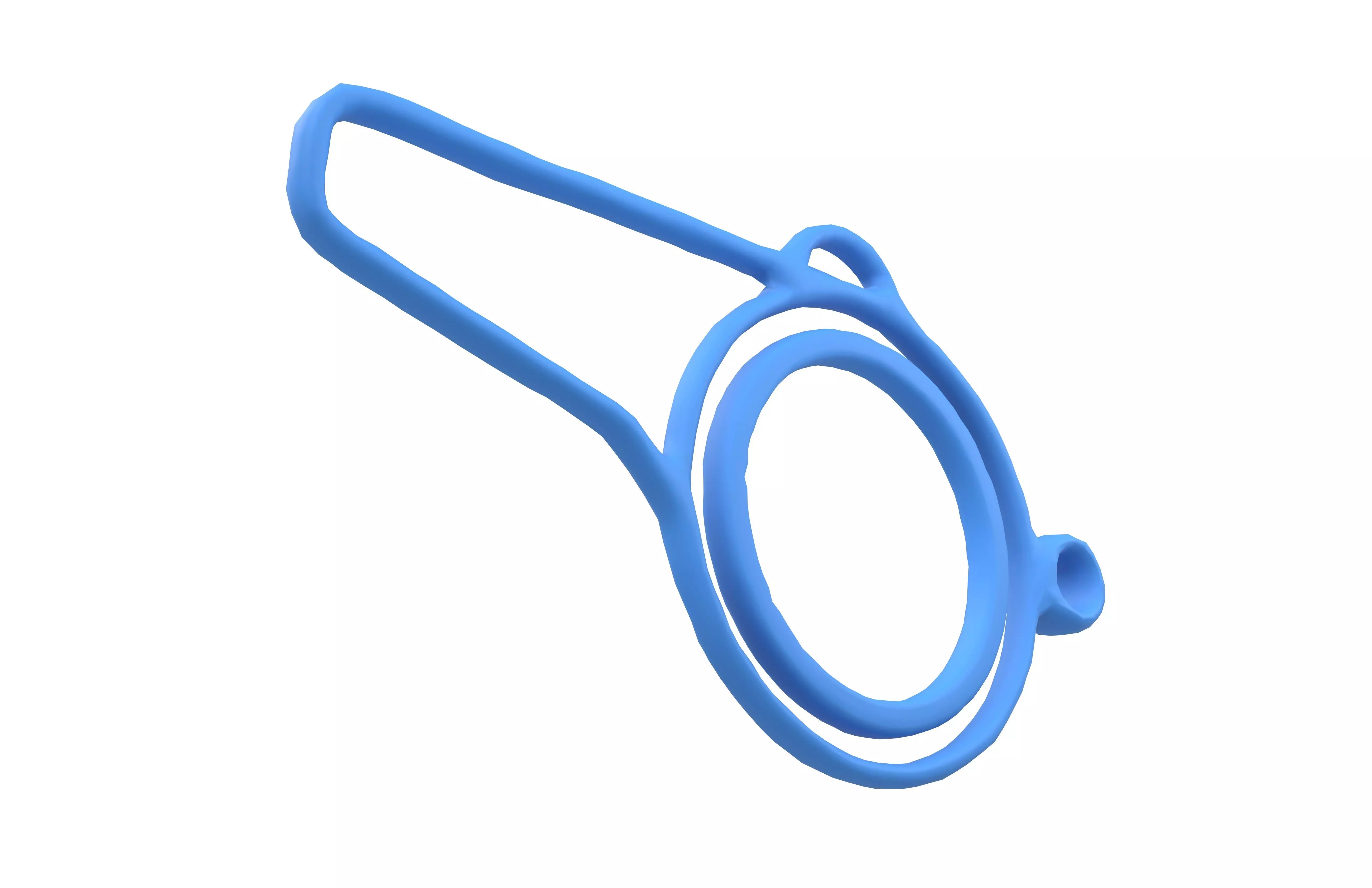 Whistle Symbol v1 003 Low-poly 3D model_3