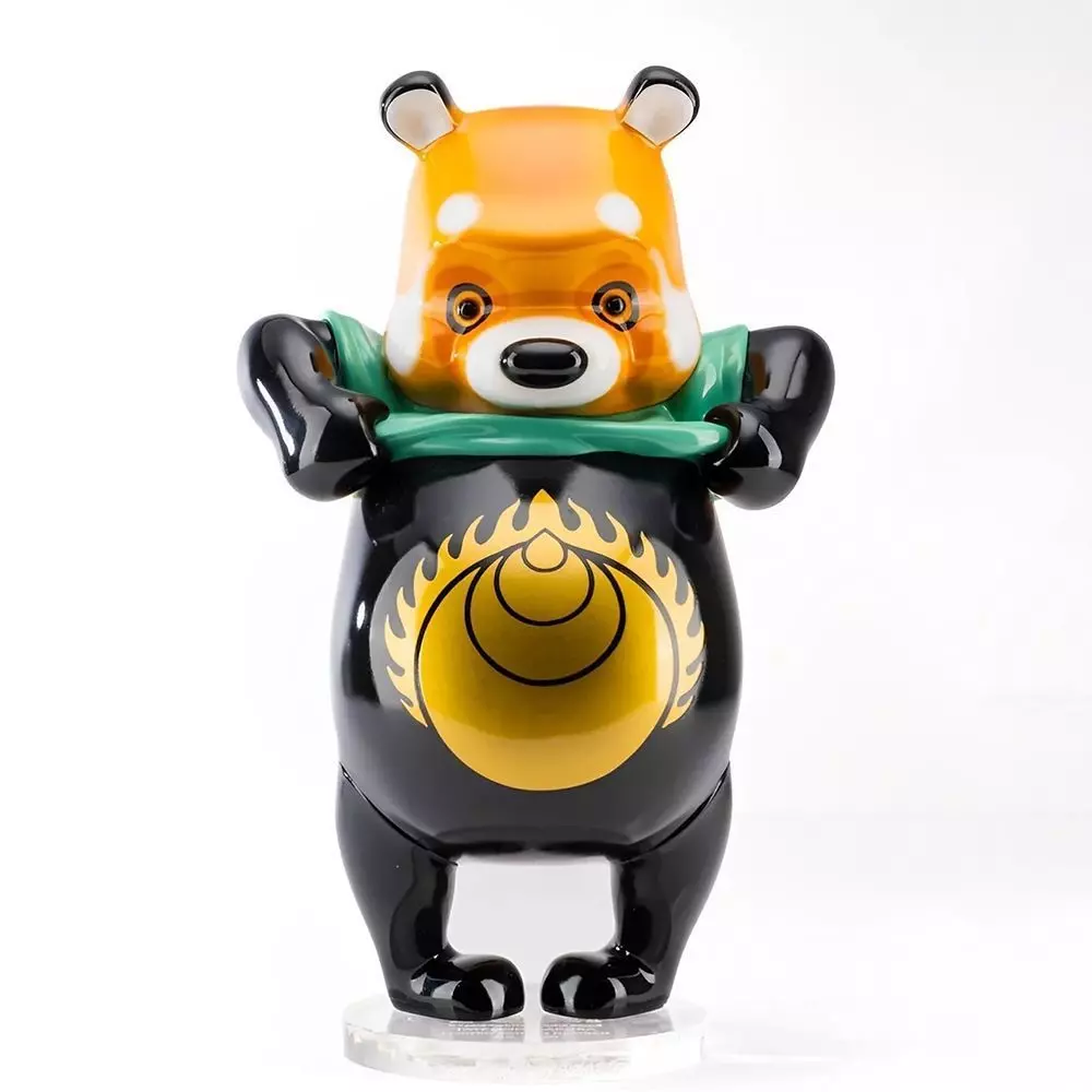 Japanese Sofubi Fox Winnie the Pooh toy 3D print model_0