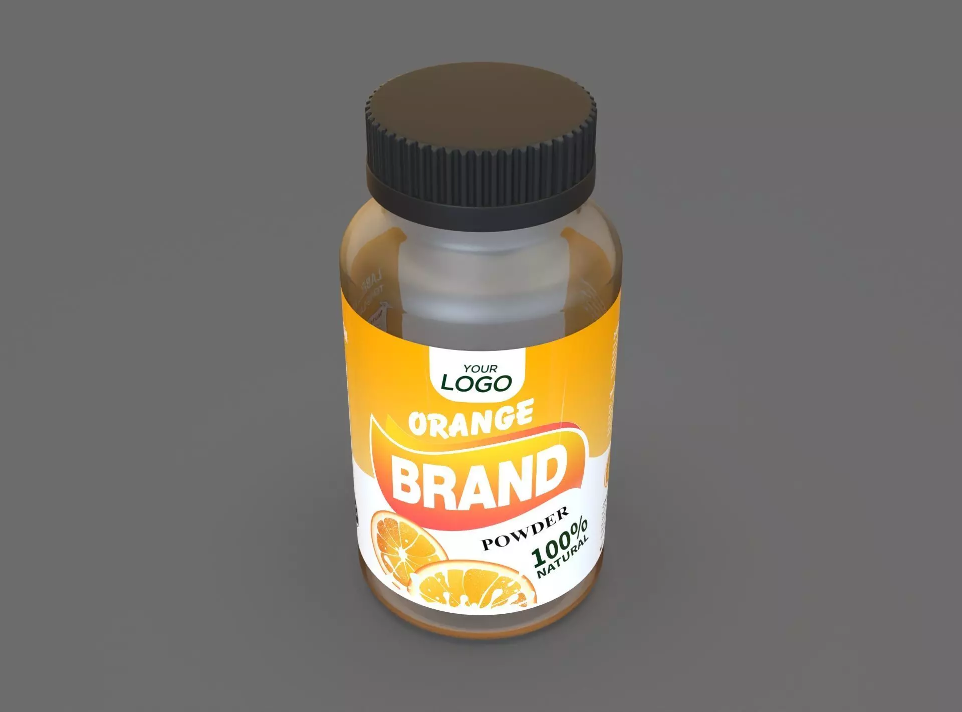 Bottle jar 3D model_1