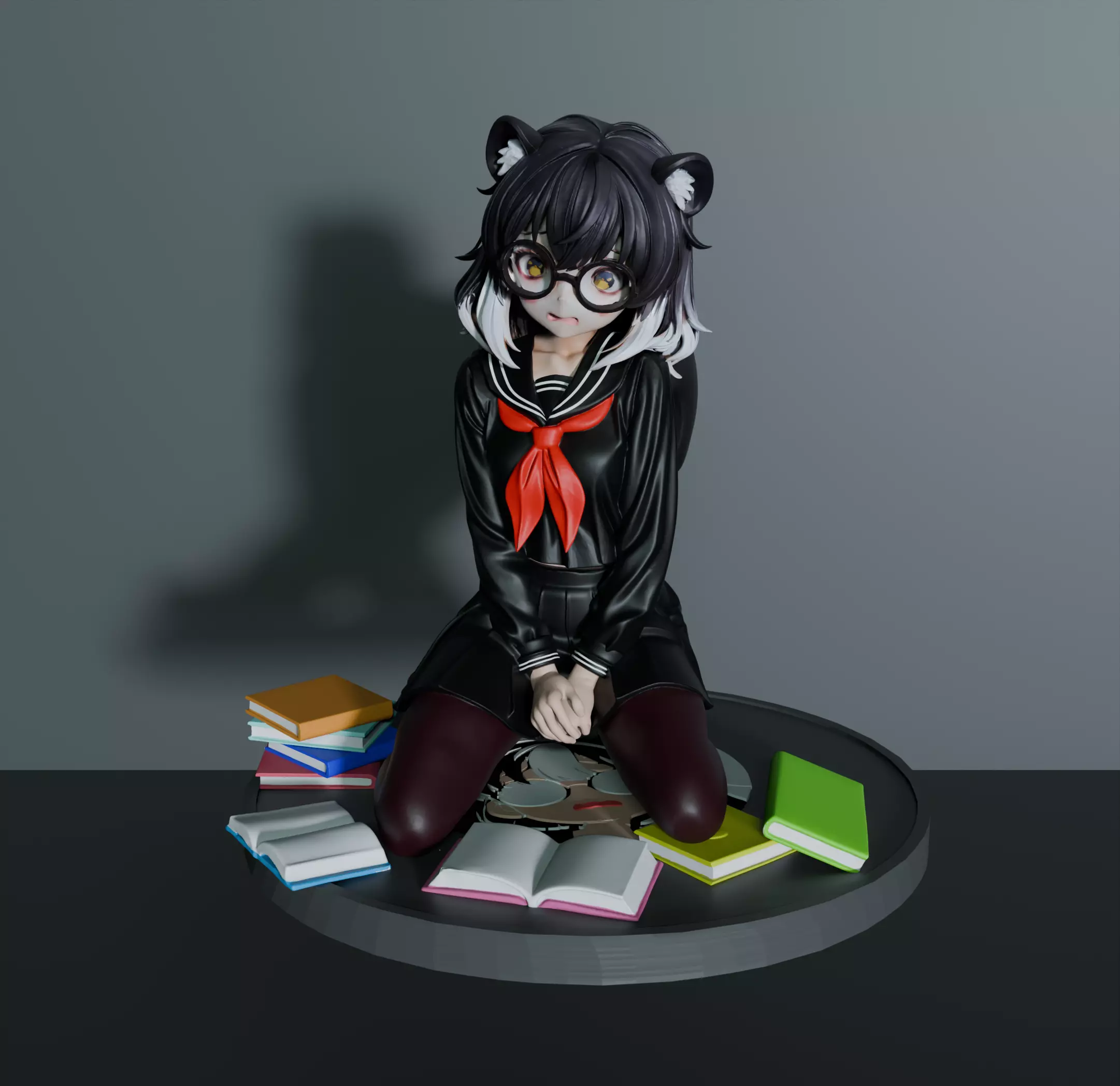 Reeka the Skunk Girl 3D print model_9