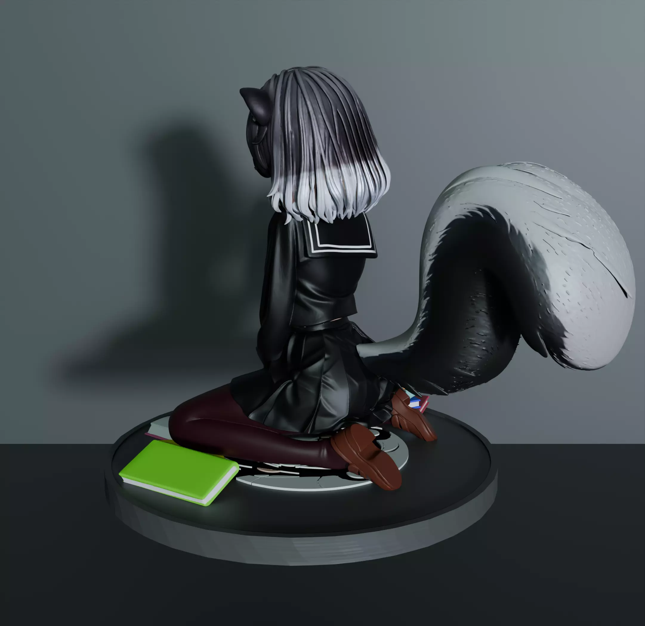 Reeka the Skunk Girl 3D print model_7