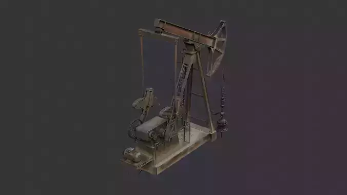 Oil Pumpjack Industrial Machinery Model