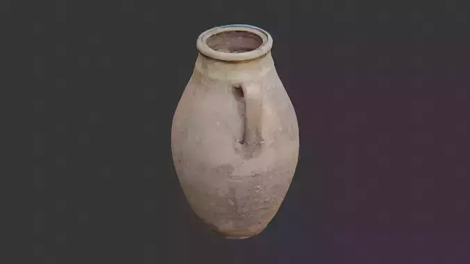 Ancient Style Pottery Jar with Weathered Glaze