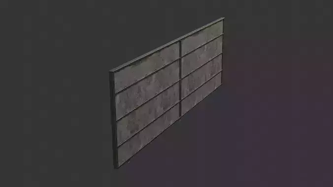 Rusty Industrial Sliding Security Gate