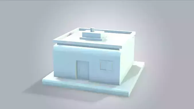 Minimalist Small House 3D Model for 3d printing