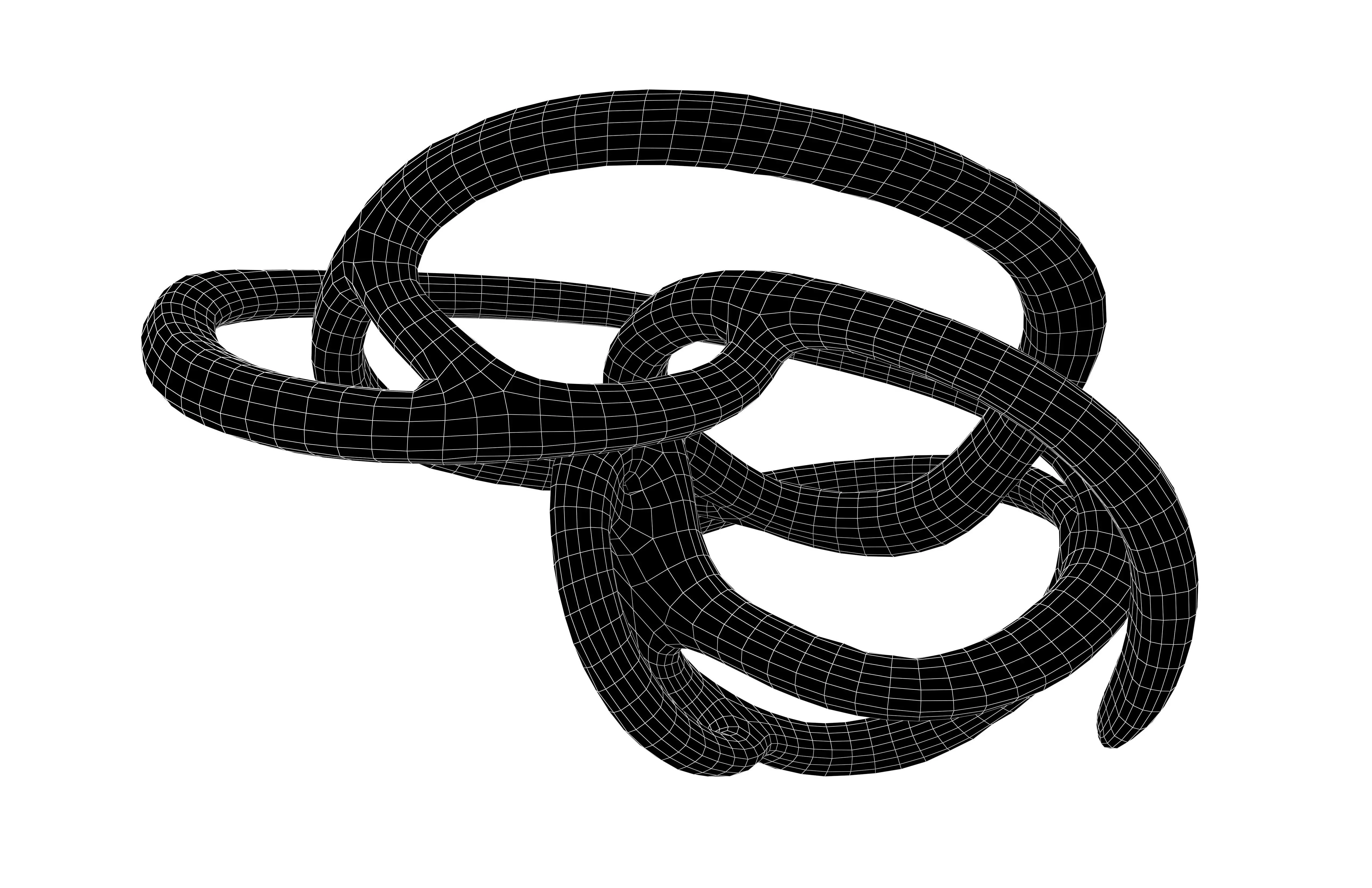 Abstract Shape v25 002 Low-poly 3D model_6