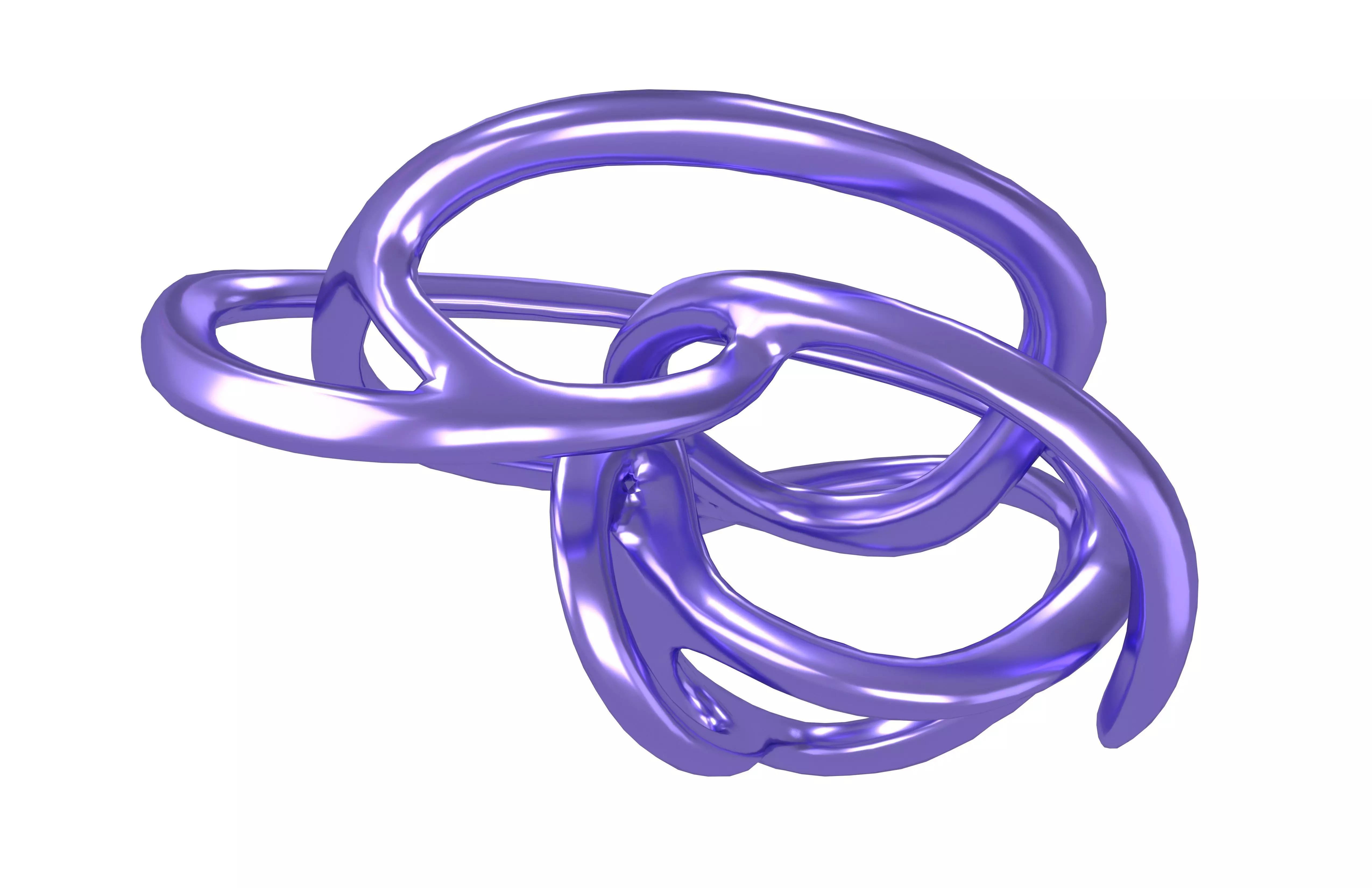 Abstract Shape v25 003 Low-poly 3D model_2