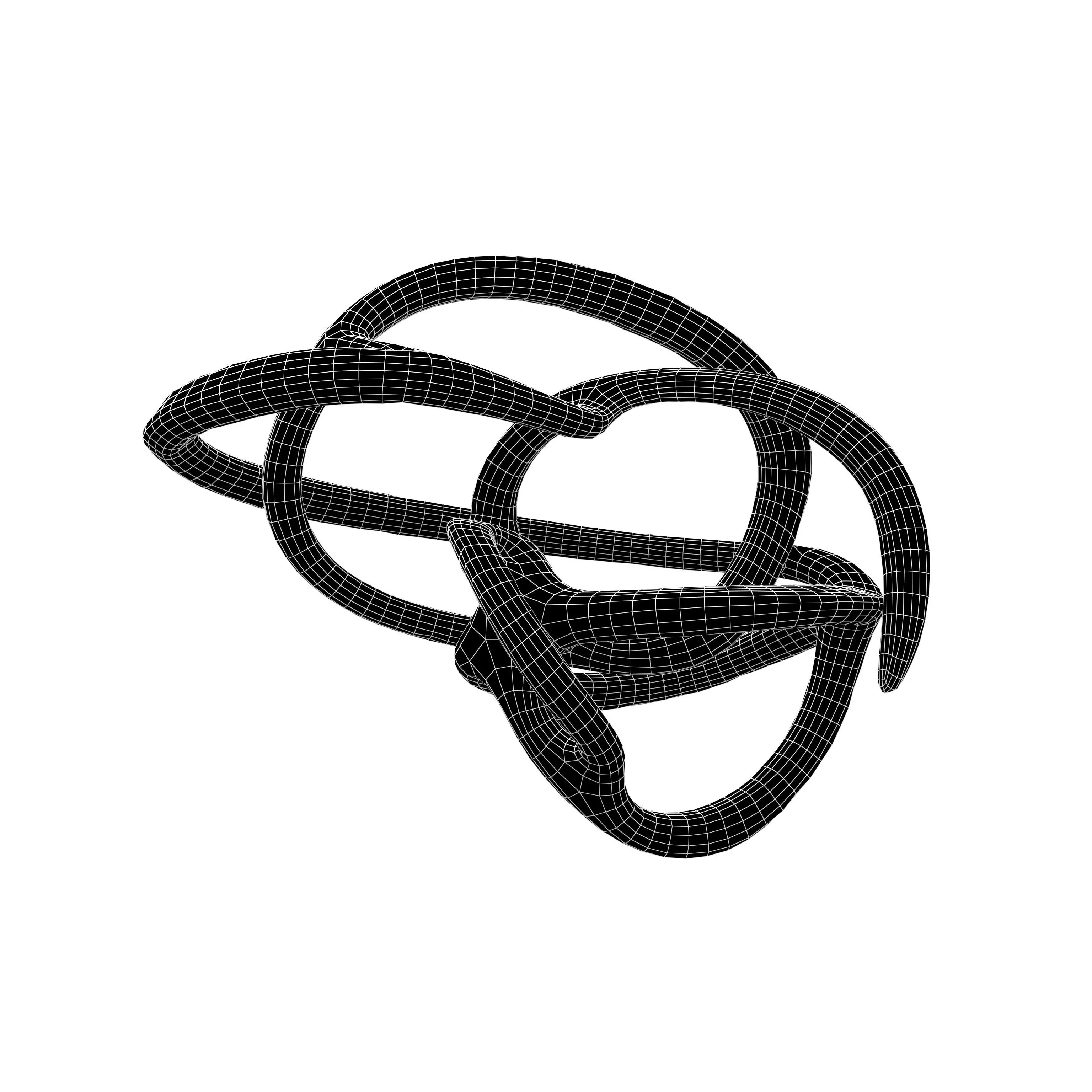 Abstract Shape v25 003 Low-poly 3D model_4