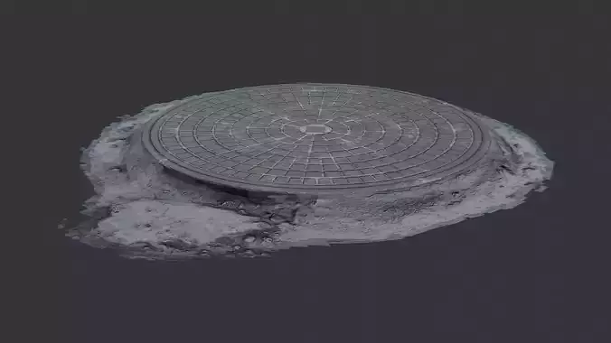 Manhole Cover Outdoor Street Detail