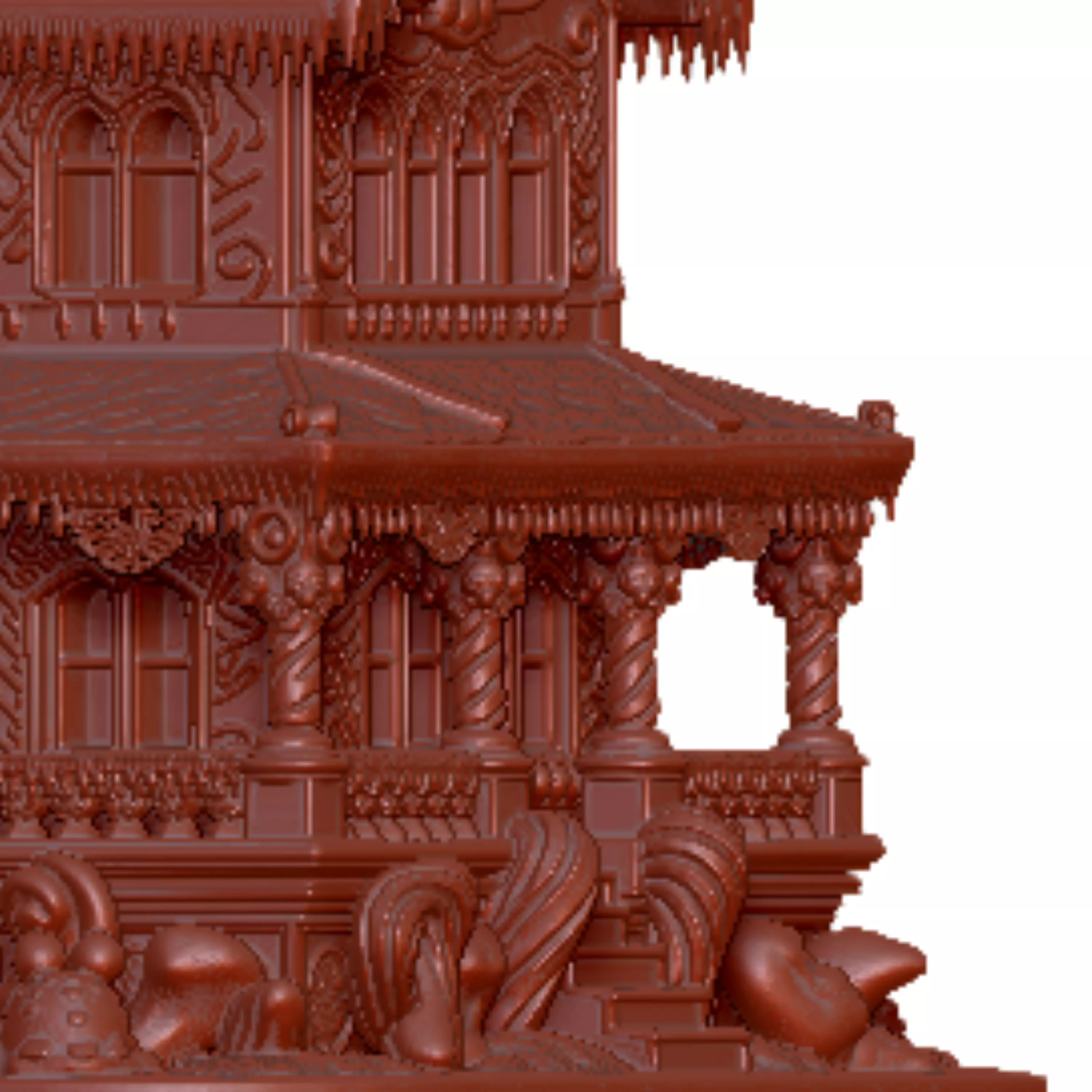 Ultimate Gingerbread House 3D Printable STL Model 3D print model_18