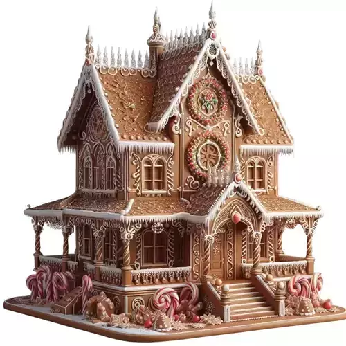 Ultimate Gingerbread House 3D Printable STL Model 3D print model Ultimate Gingerbread House 3D Printable STL Model 3D print model
