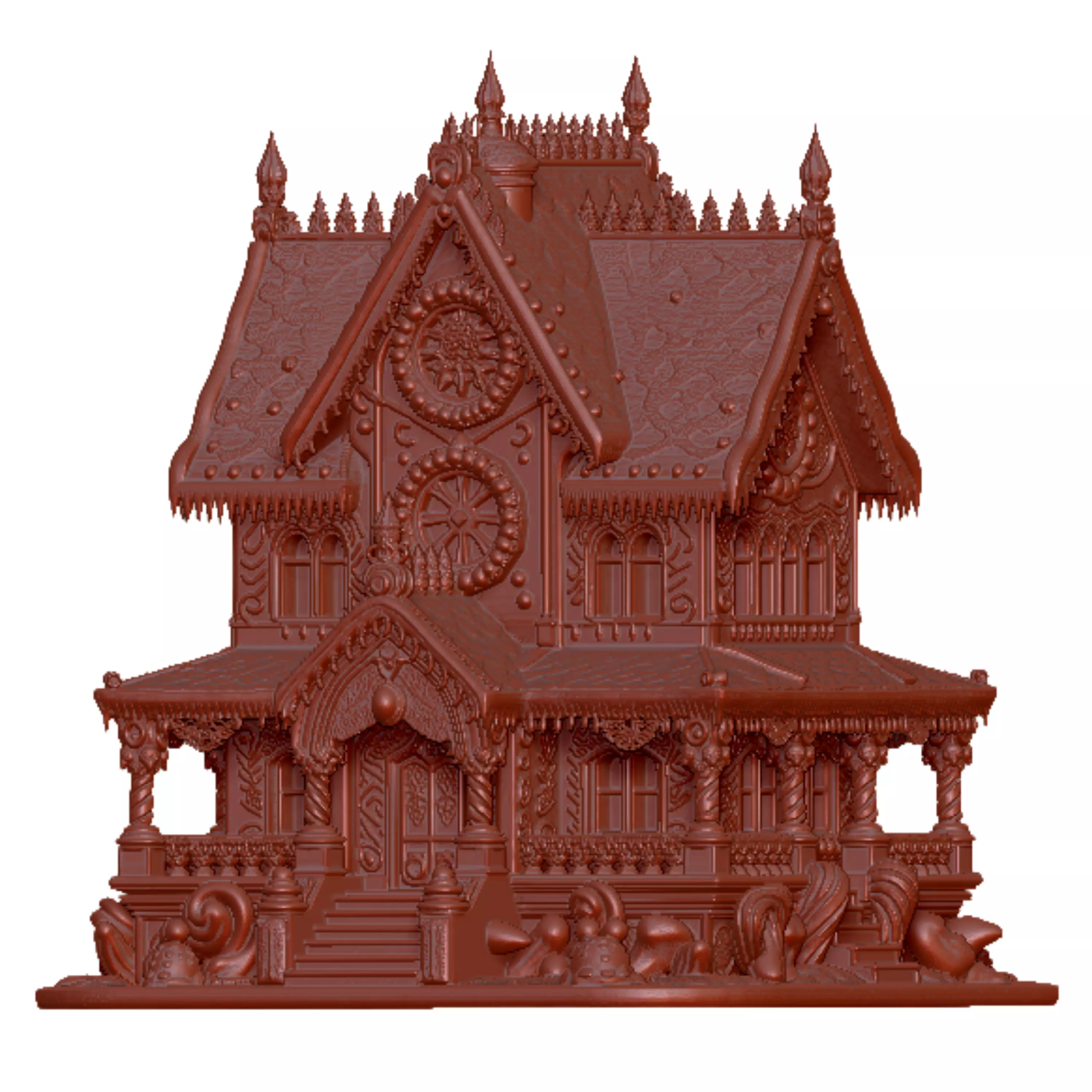 Ultimate Gingerbread House 3D Printable STL Model 3D print model_9