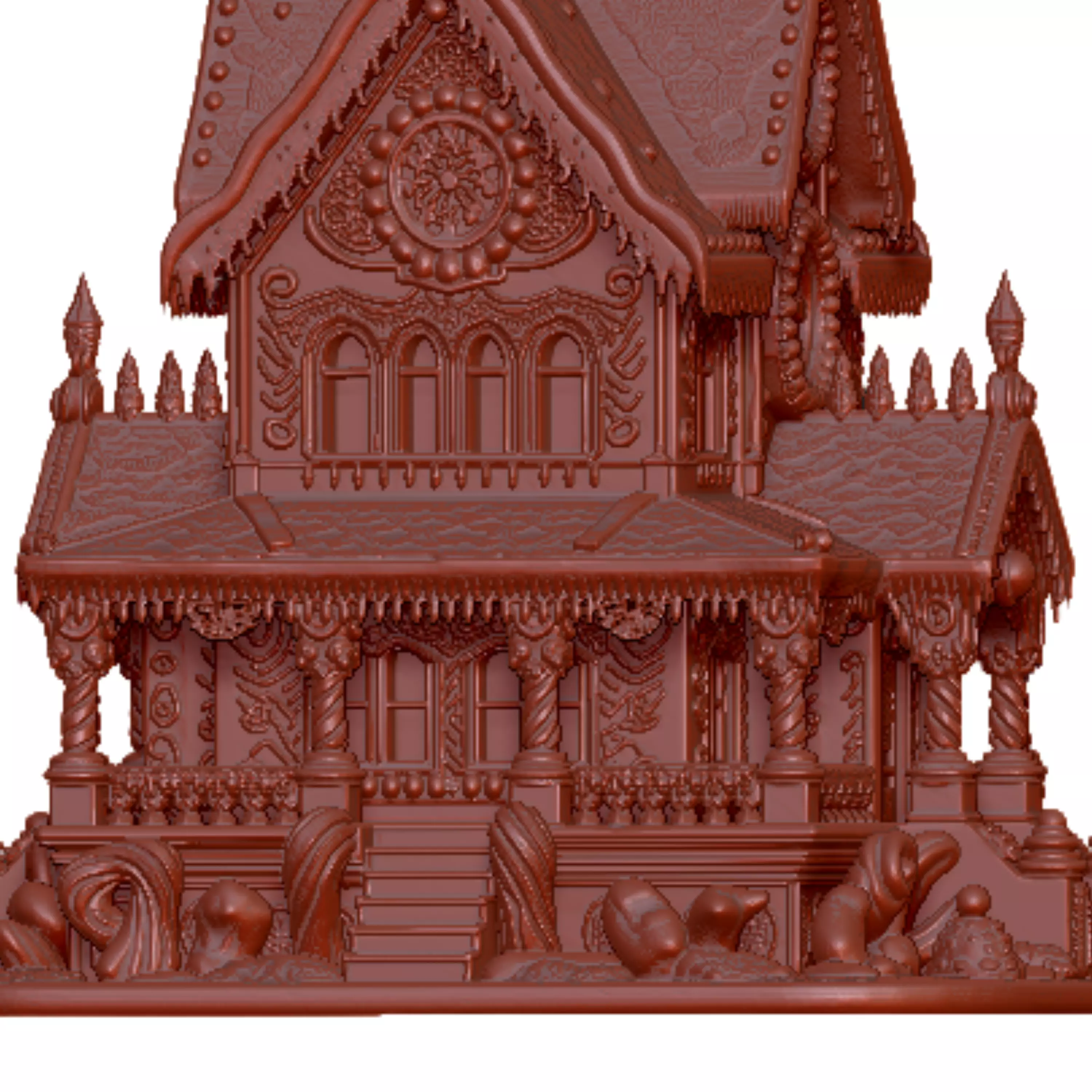 Ultimate Gingerbread House 3D Printable STL Model 3D print model_14