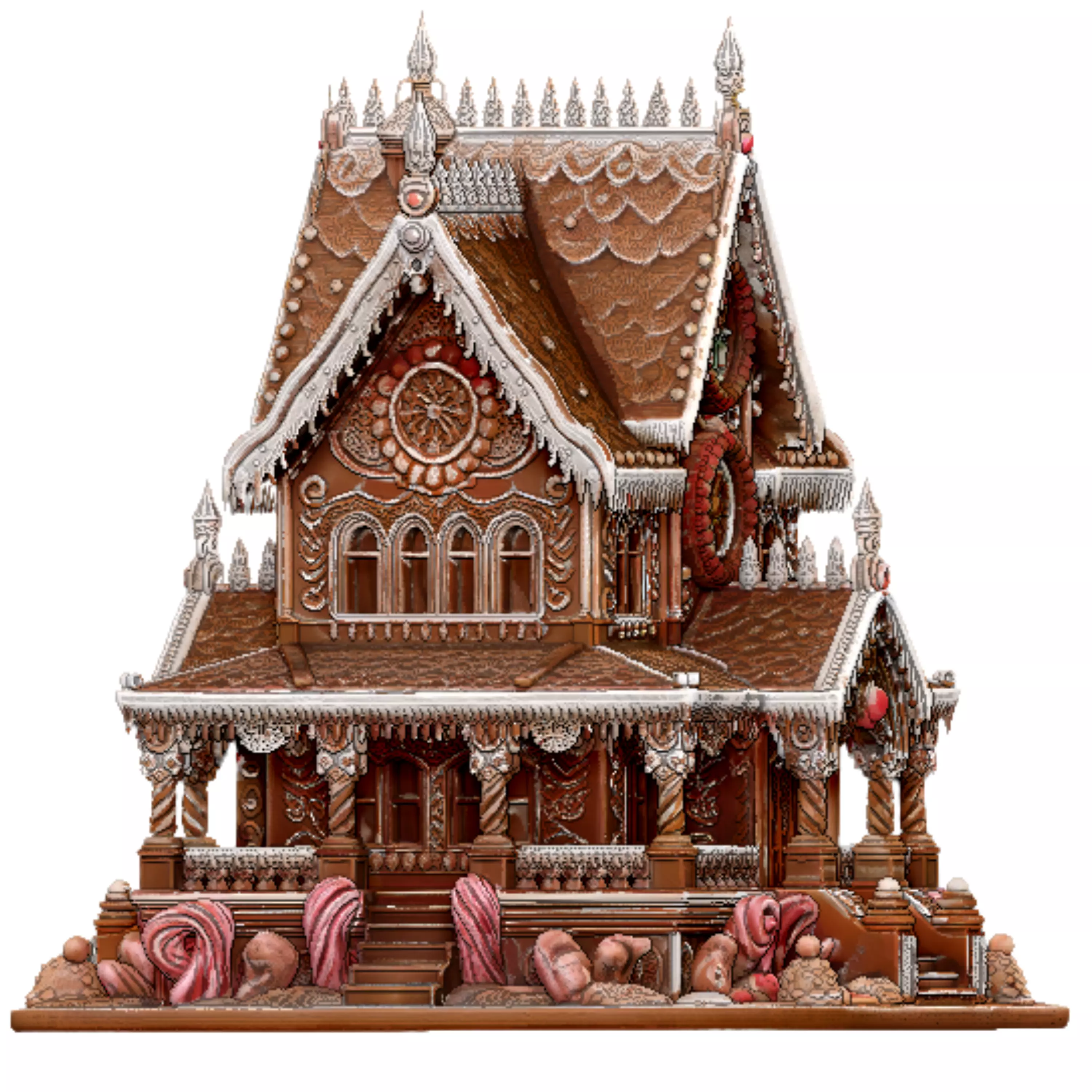 Ultimate Gingerbread House 3D Printable STL Model 3D print model_19