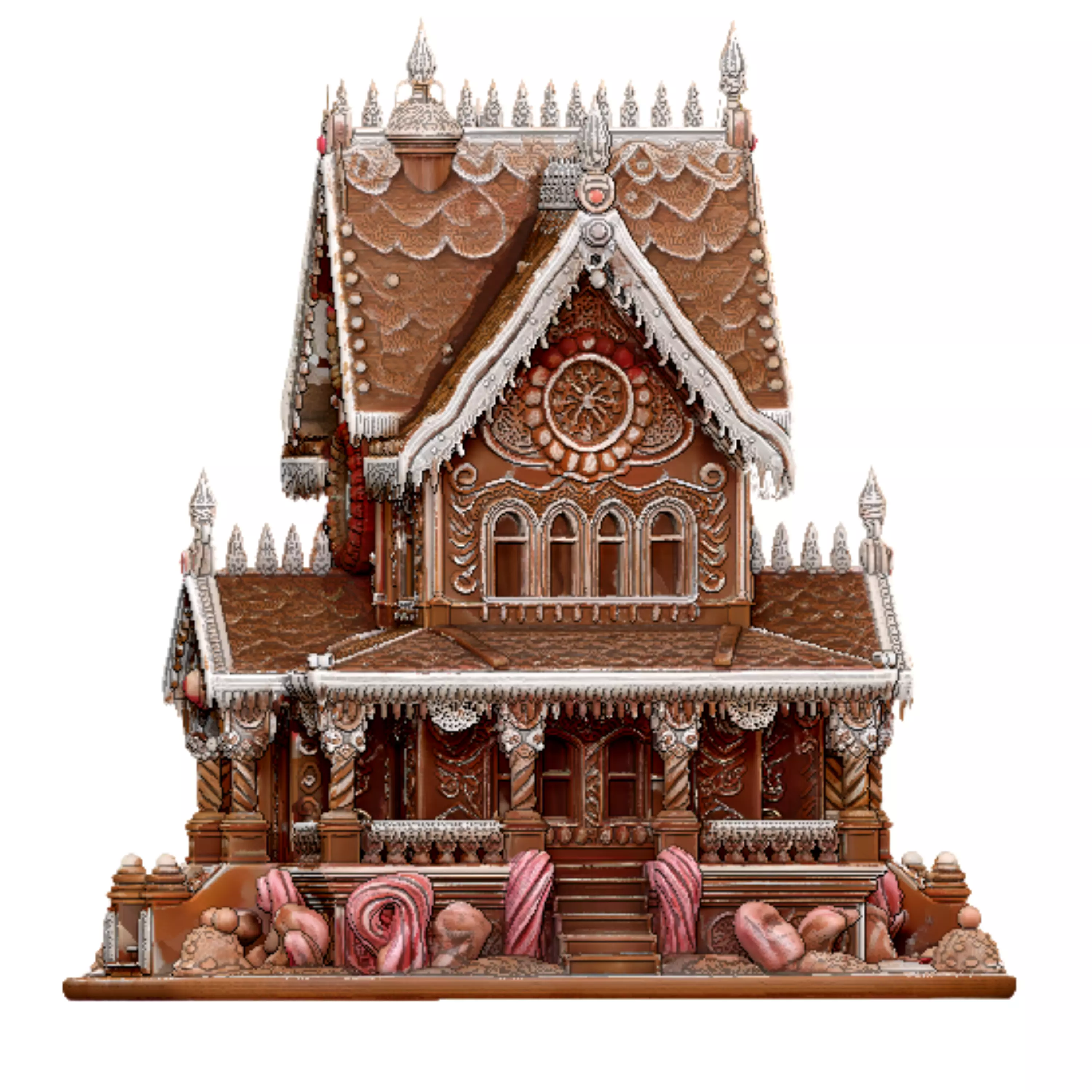 Ultimate Gingerbread House 3D Printable STL Model 3D print model_6