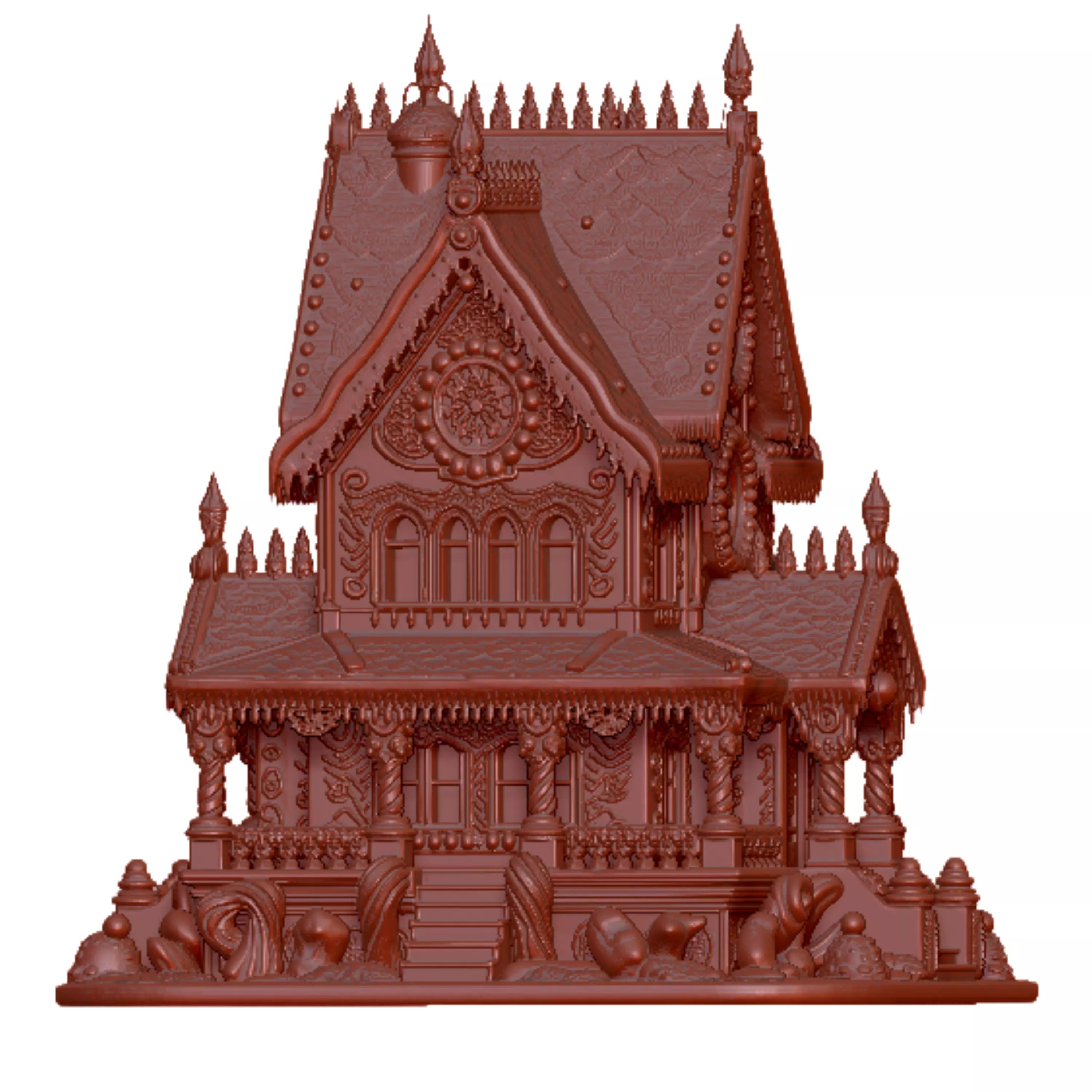 Ultimate Gingerbread House 3D Printable STL Model 3D print model_11