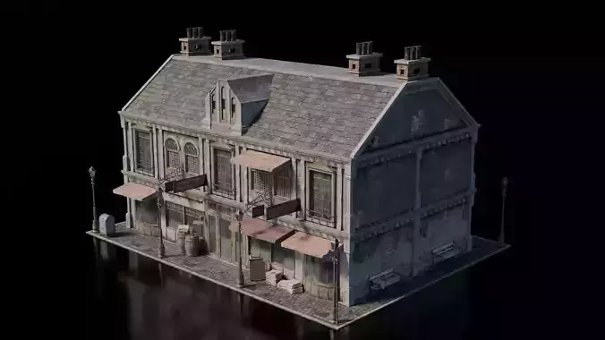 Dark Fantasy Building - Inn