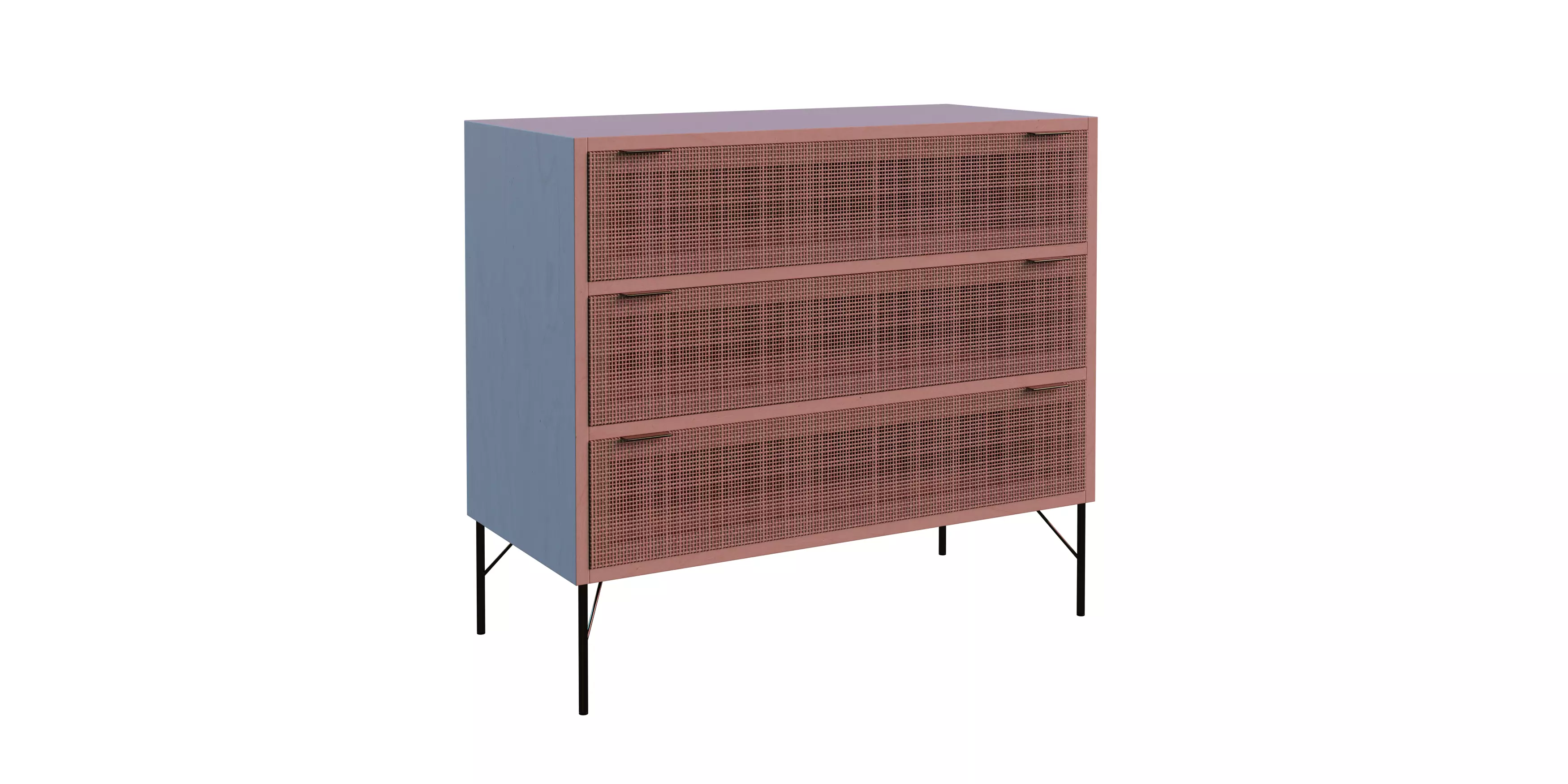 Wicker Weave Dresser 01 Free 3D model_1