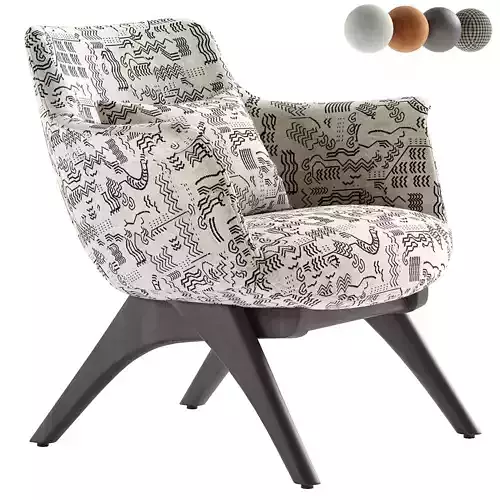 Bottega X Wood Lounge Chair