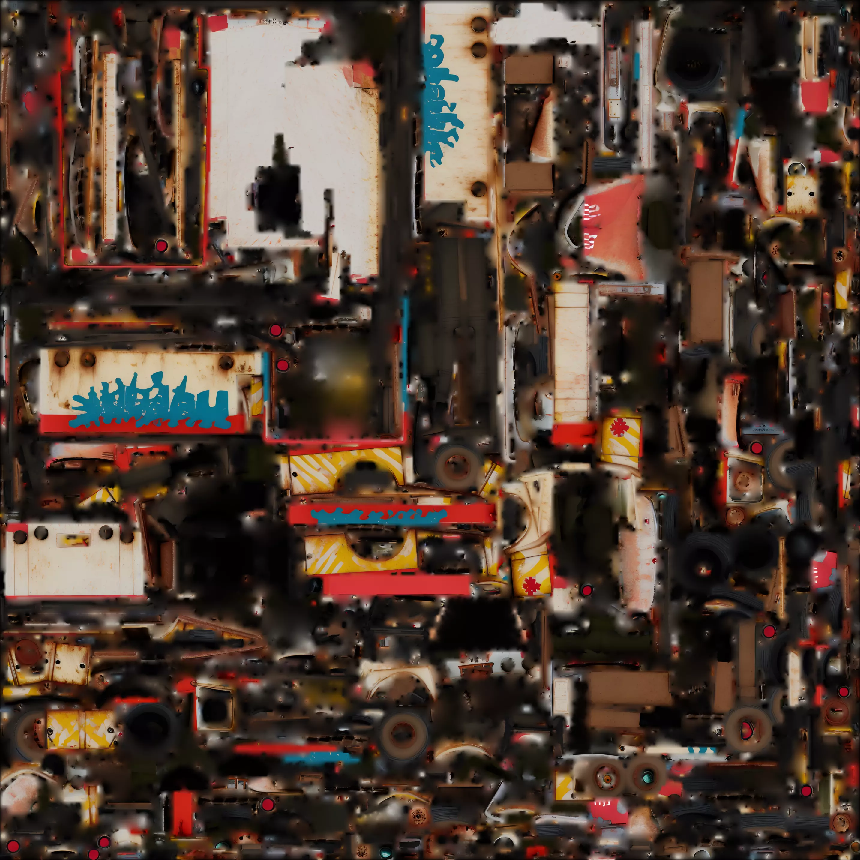 Vintage Rusted Ambulance 3D Model Post Apocalyptic Prop Low-poly 3D model_1