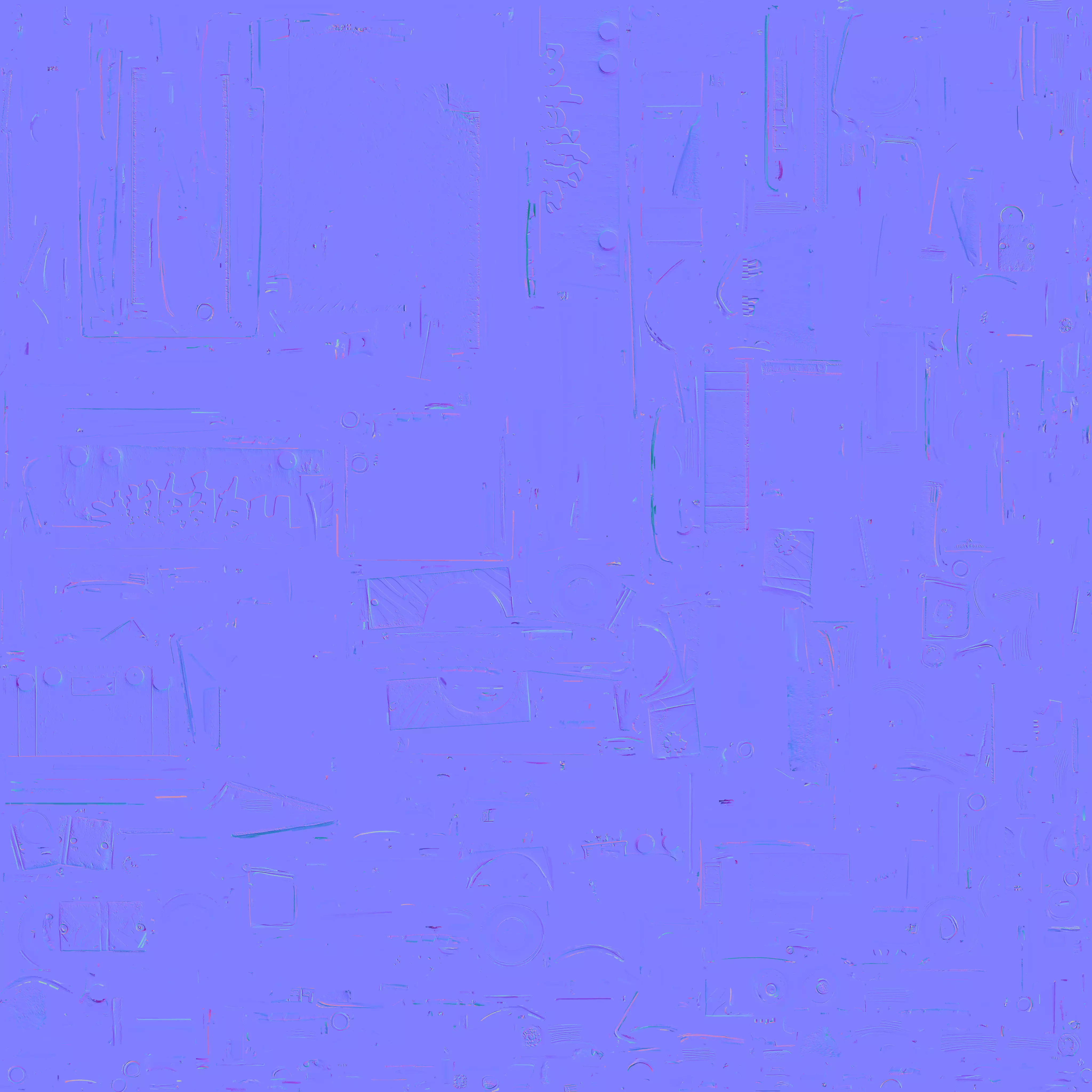 Vintage Rusted Ambulance 3D Model Post Apocalyptic Prop Low-poly 3D model_3