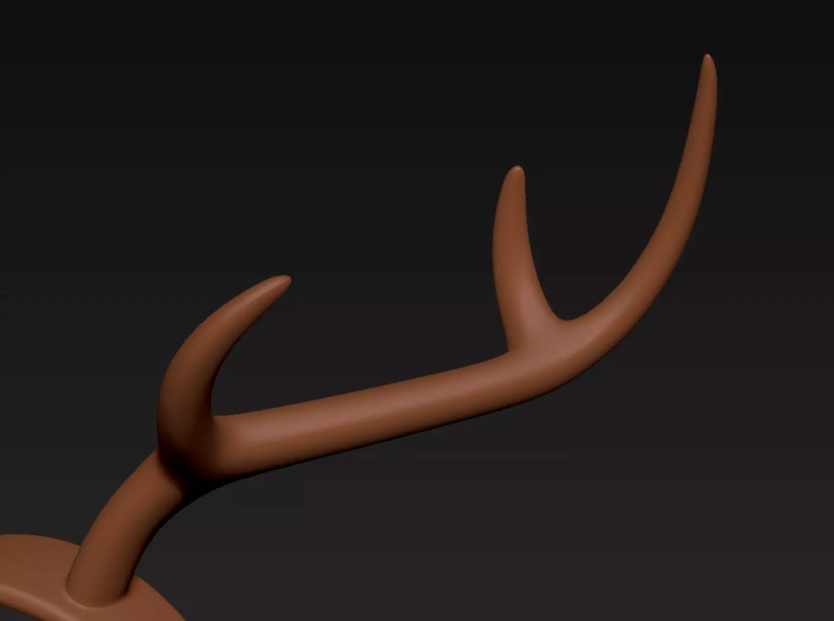 Deer Antler Headband 3D print model_6