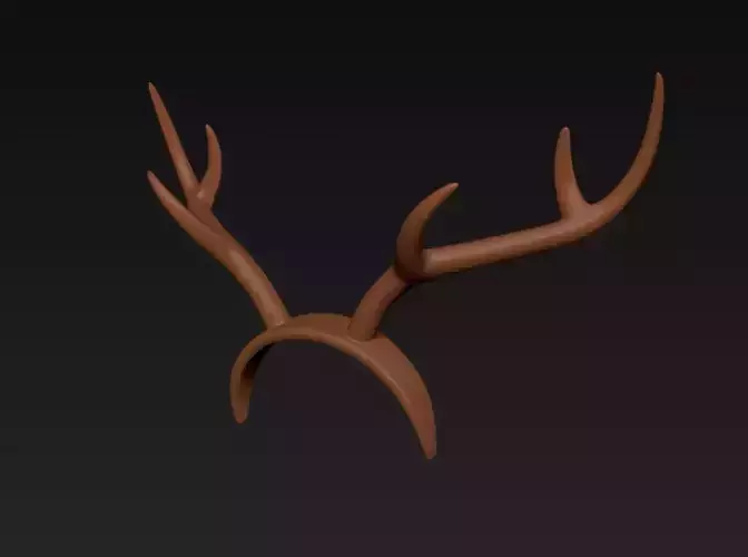 Deer Antler Headband 3D print model