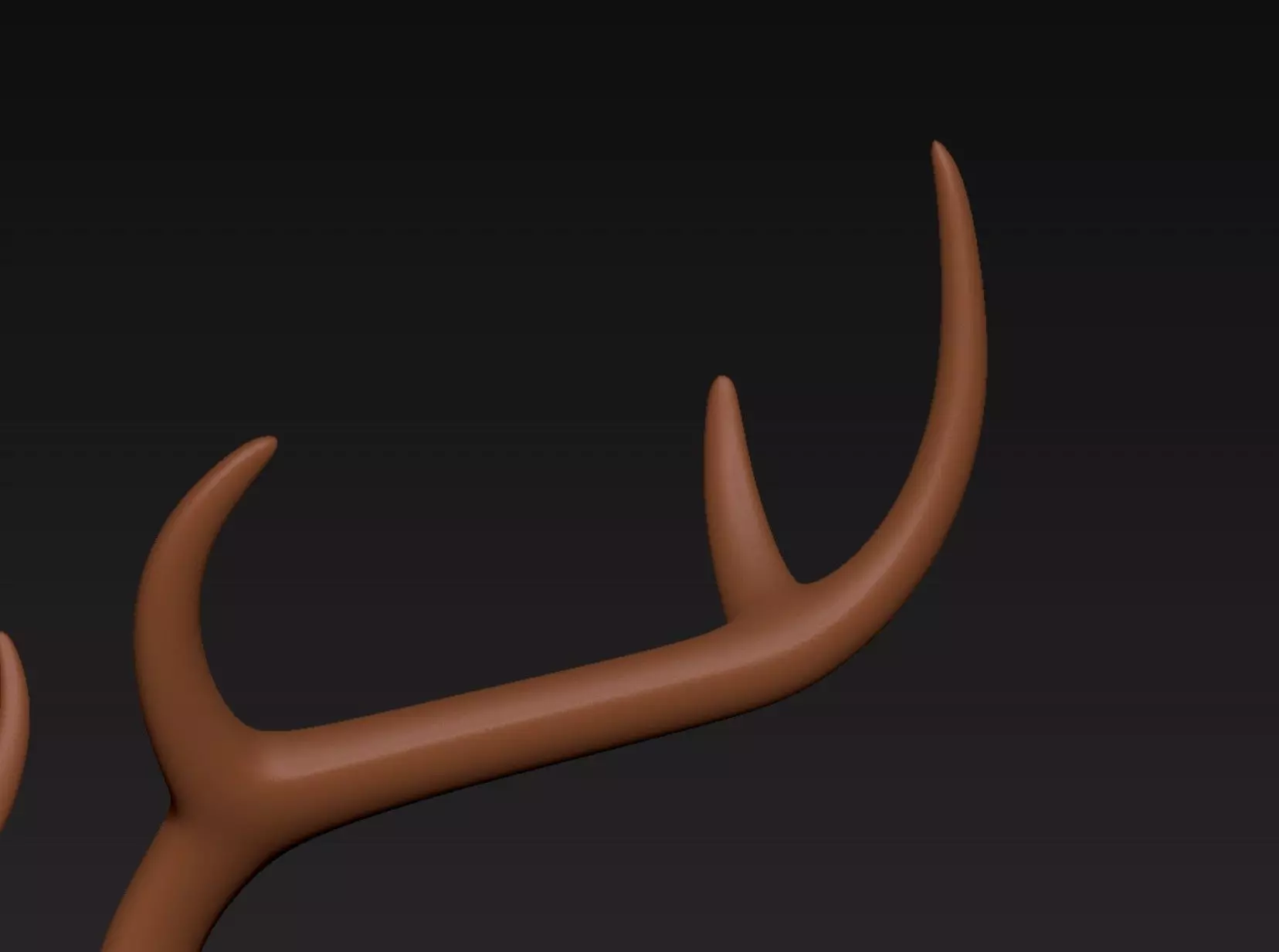Deer Antler Headband 3D print model_7