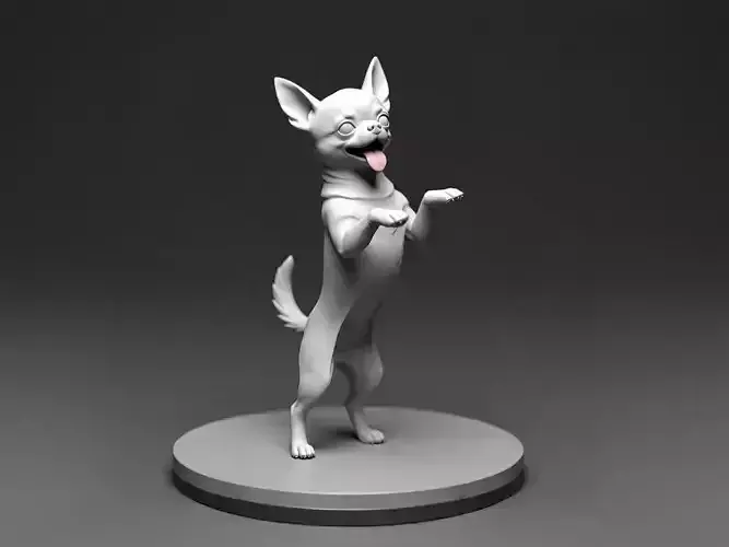 Chihuahua - resin miniature - stl obj