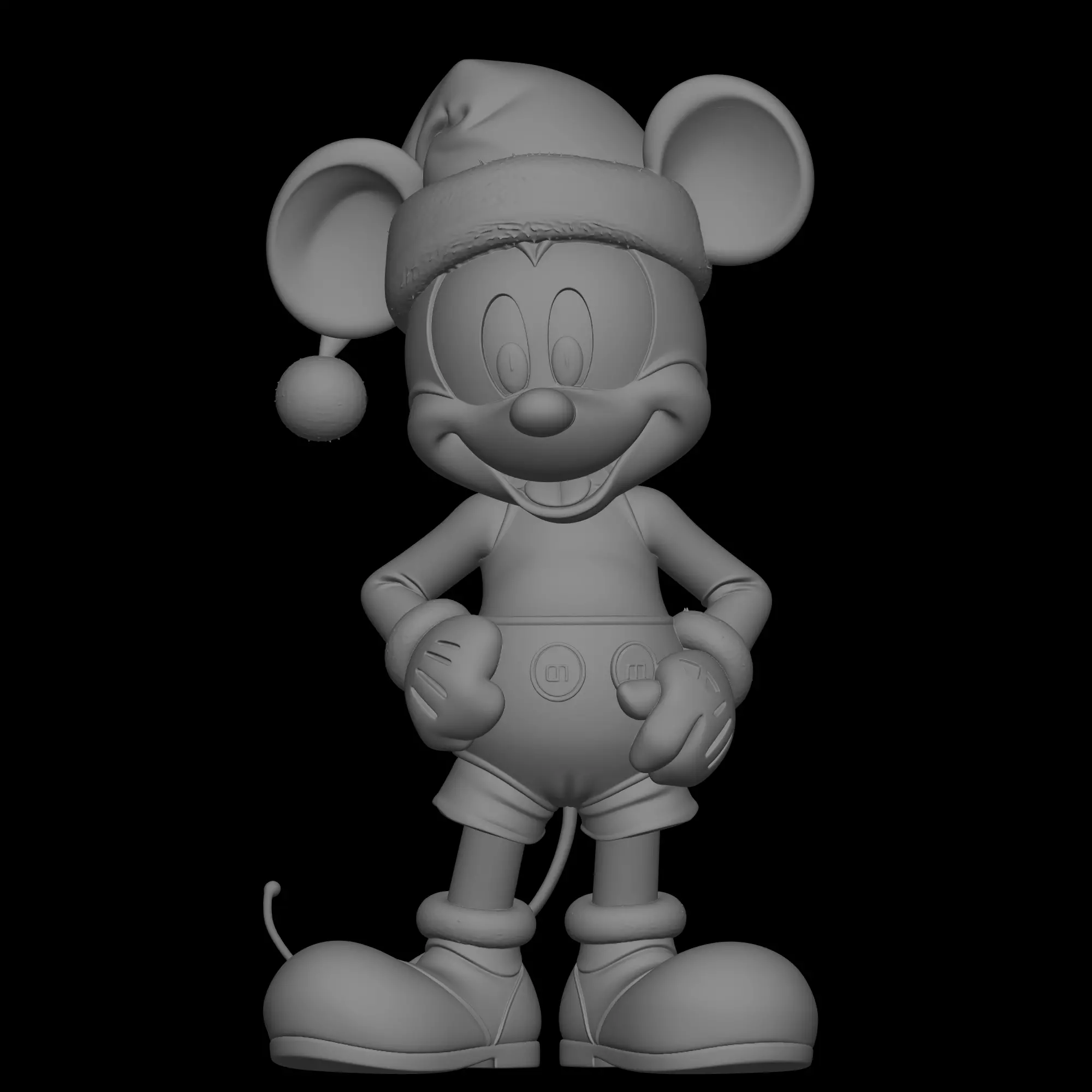 christmas mickey mouse model 3D print model_5