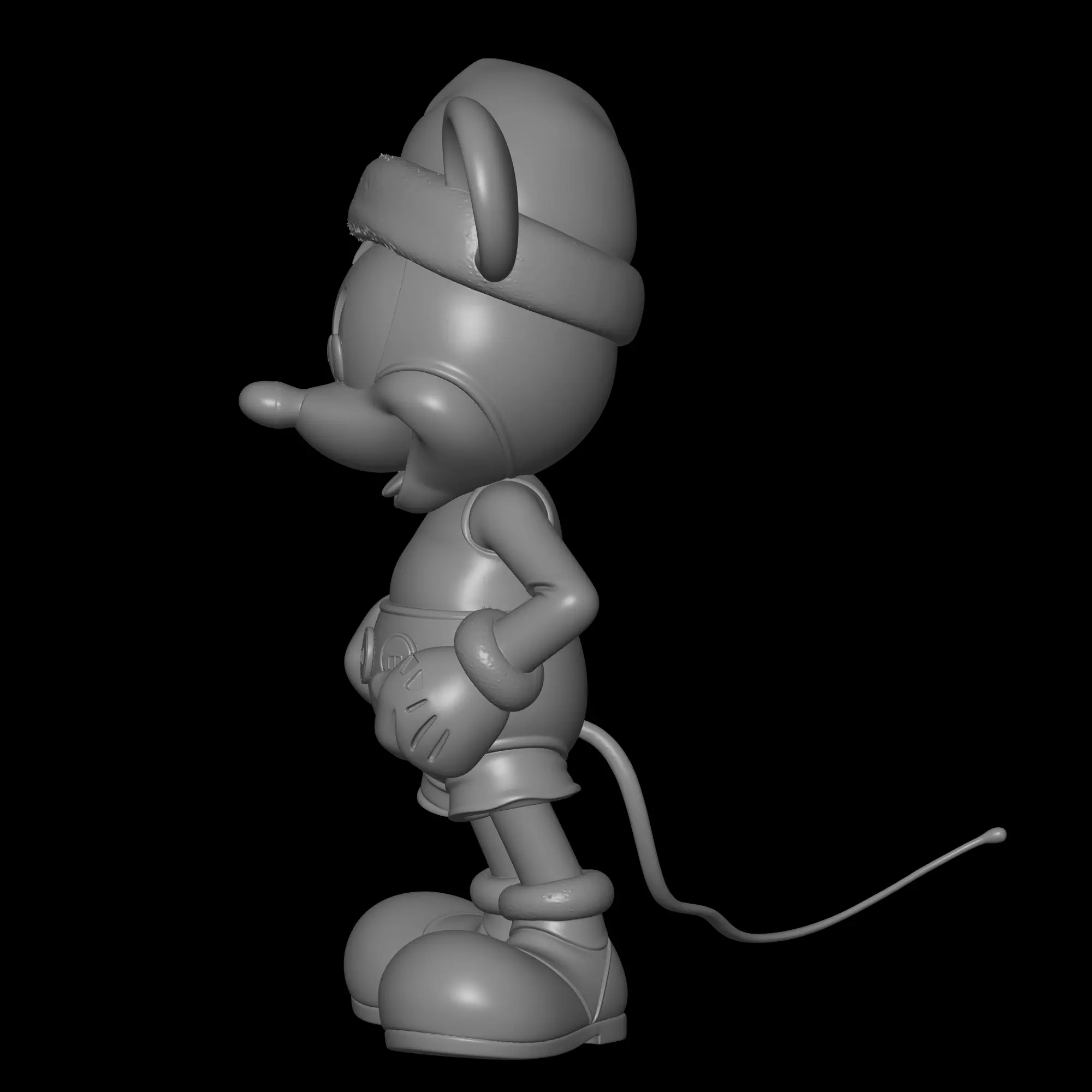 christmas mickey mouse model 3D print model_1