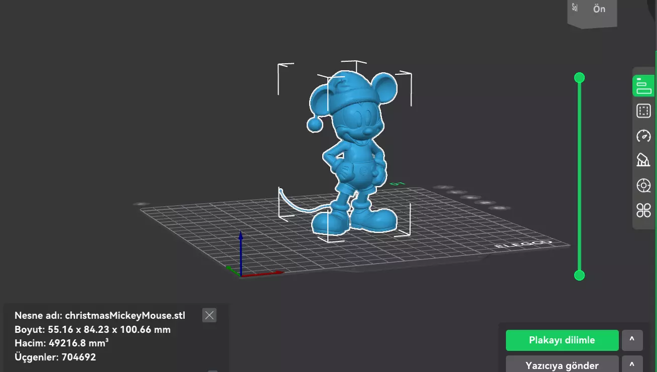 christmas mickey mouse model 3D print model_6