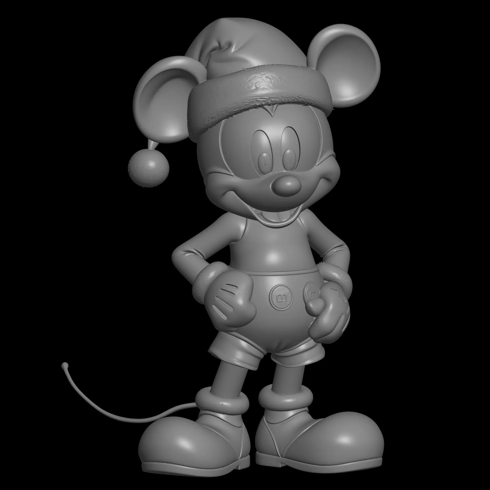christmas mickey mouse model 3D print model_0