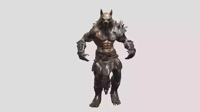 Werewolf Warrior - Rigged Fantasy Creature