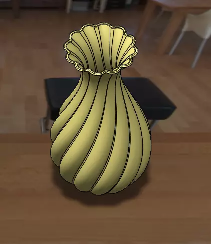 Elegant Twisted Flower Pot  3D Printable Vase  SolidWorks Model 3D print model_2