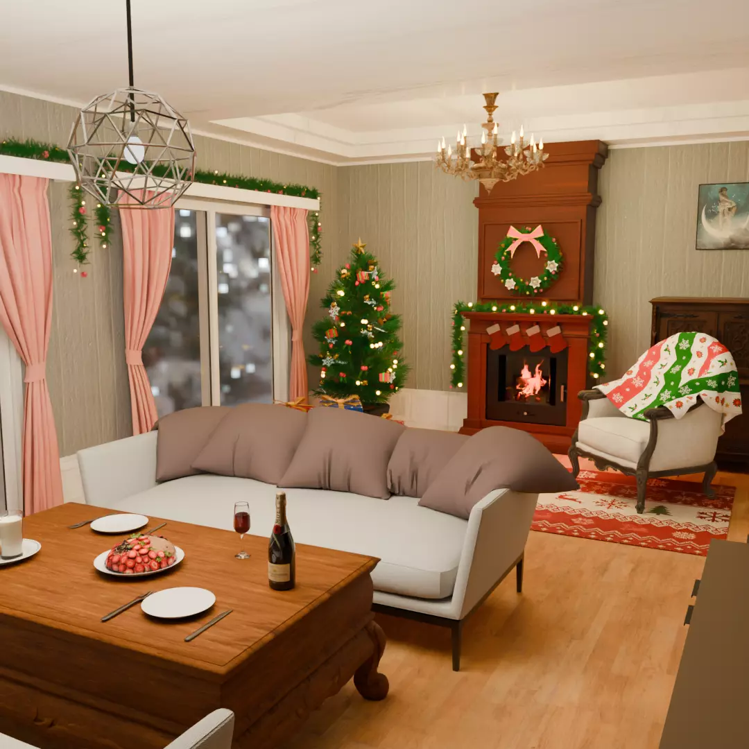 Christmas Room 3D model