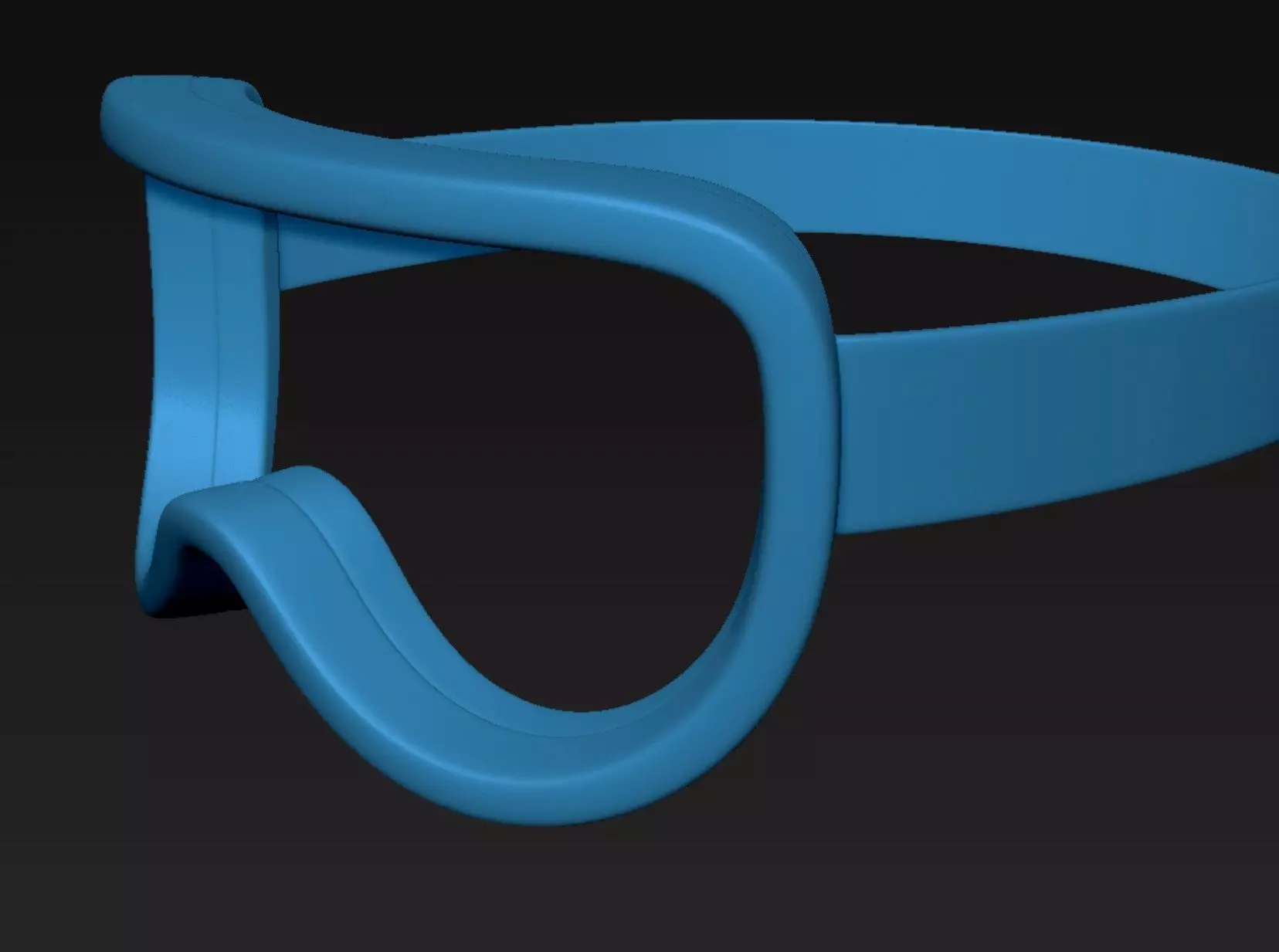 Goggle Frame 3D print model_5