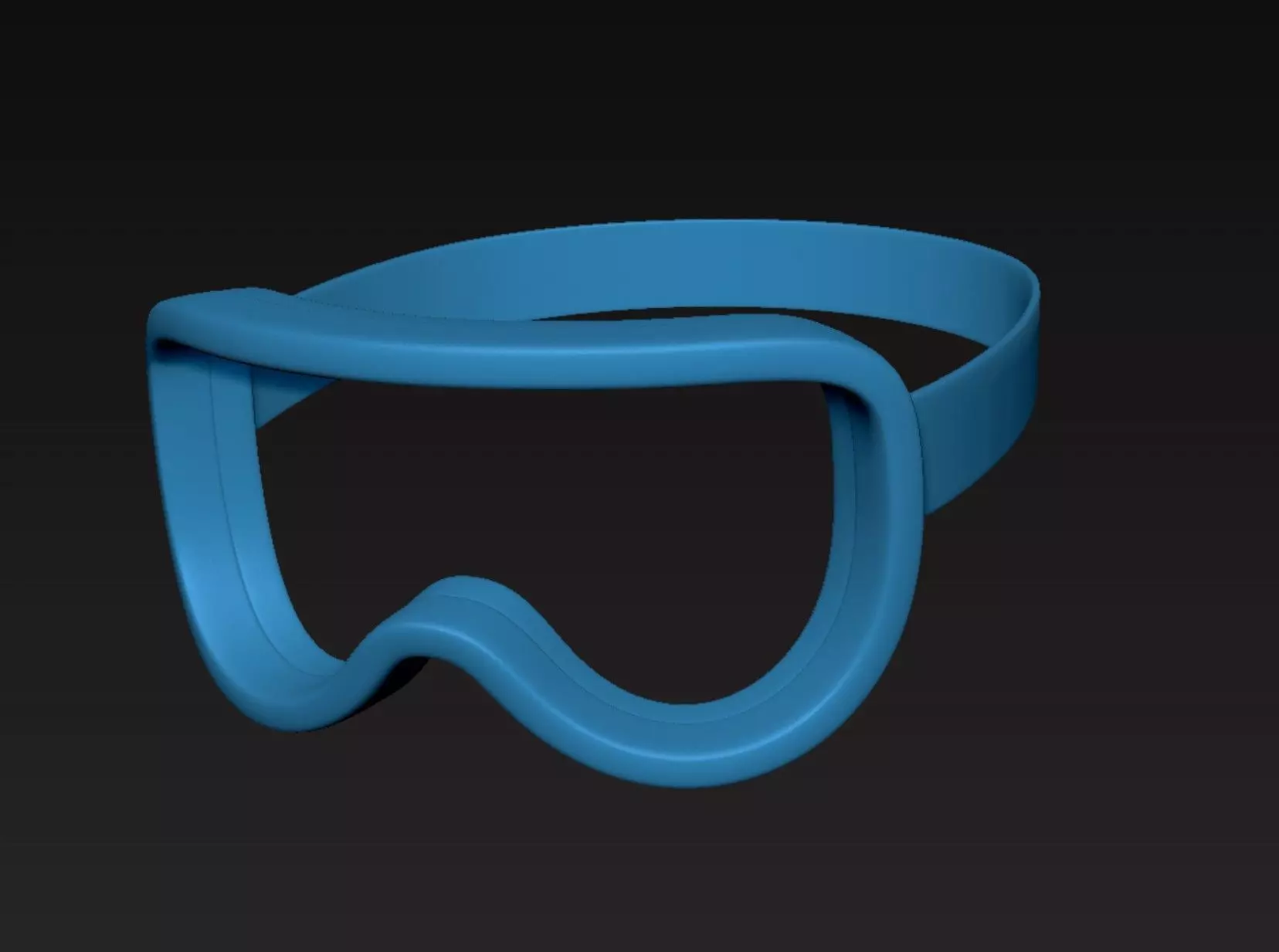 Goggle Frame 3D print model_0