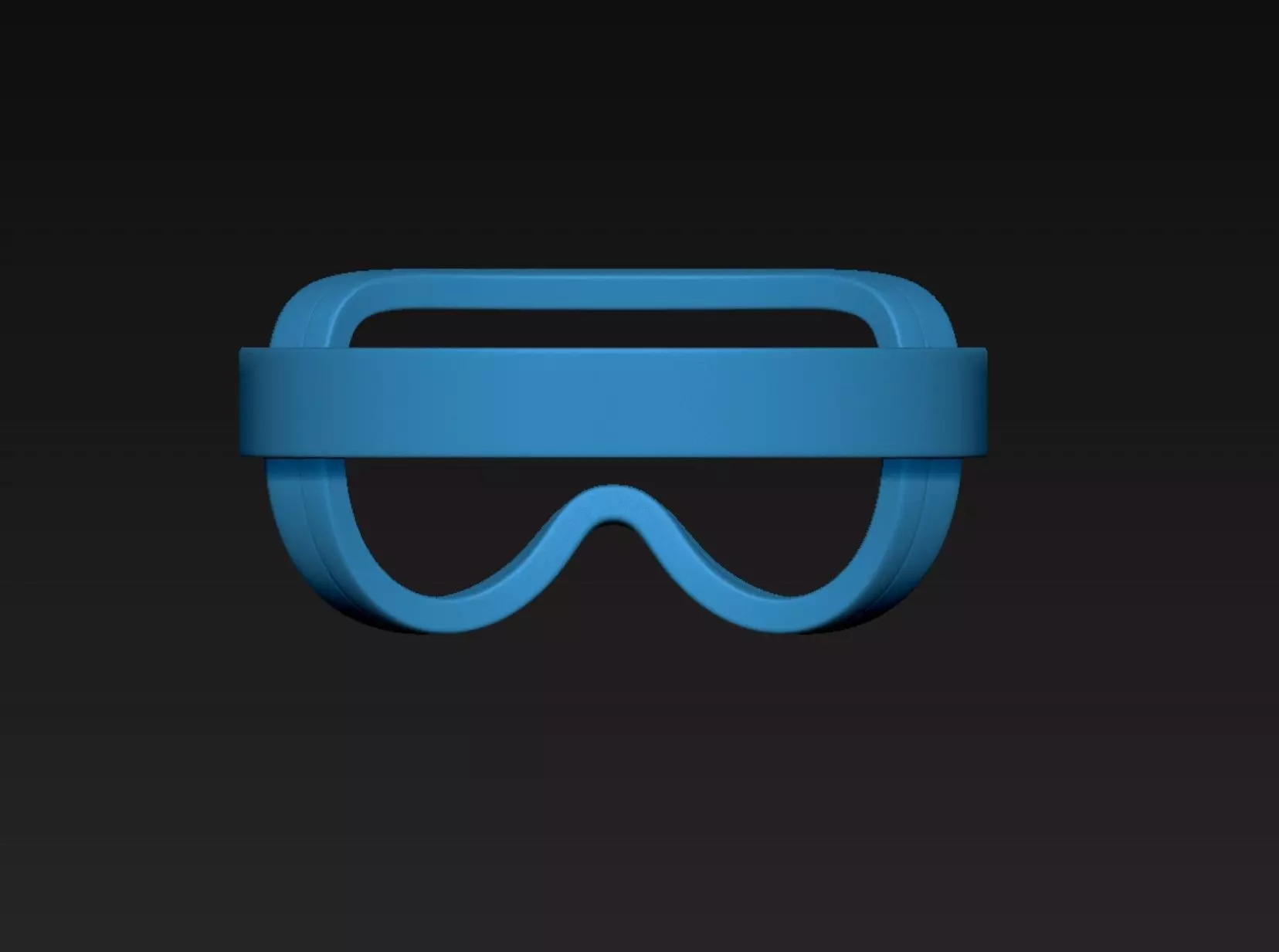 Goggle Frame 3D print model_3