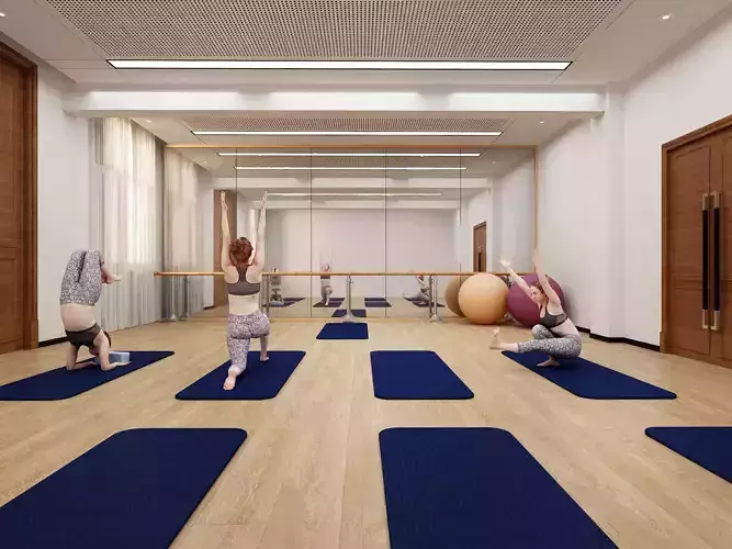 Dance yoga classroom