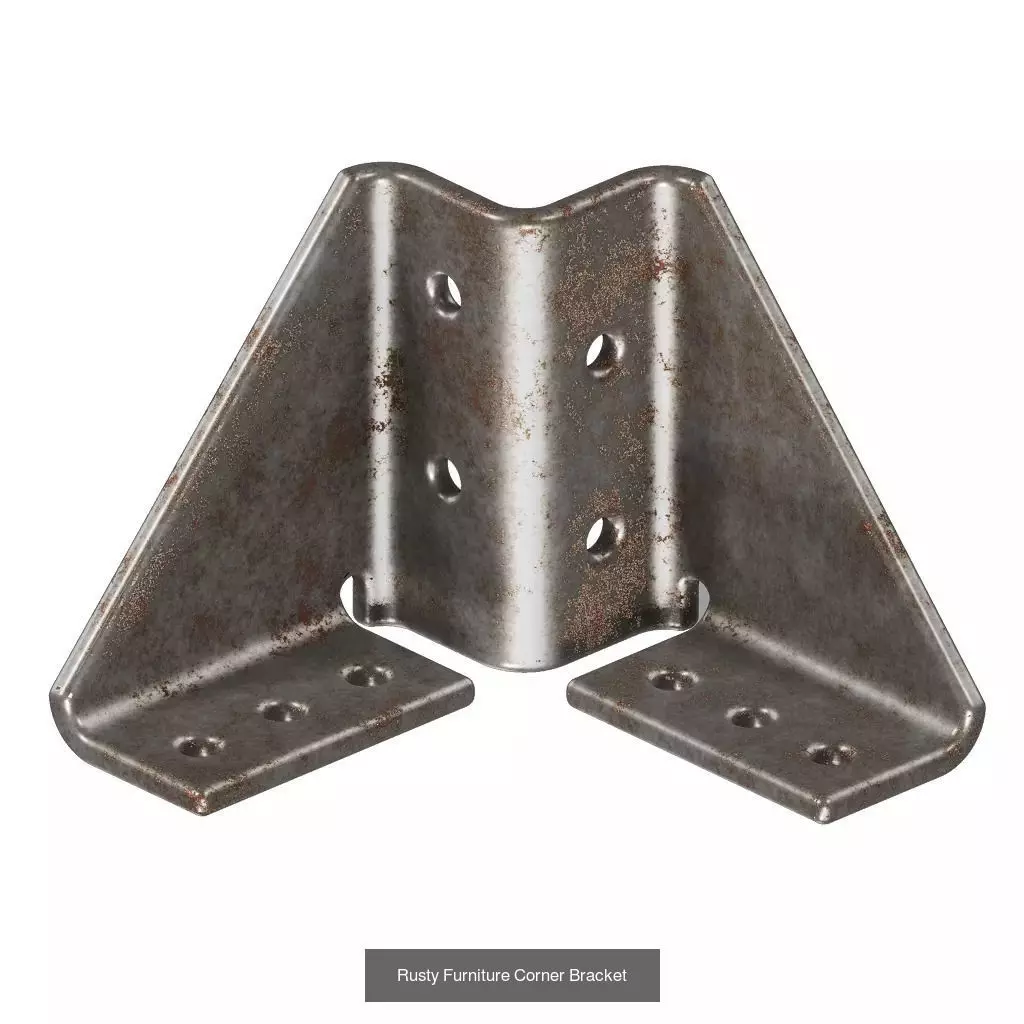 PREMIUM RUSTY BRACKET PACK 3D Model Collection_4
