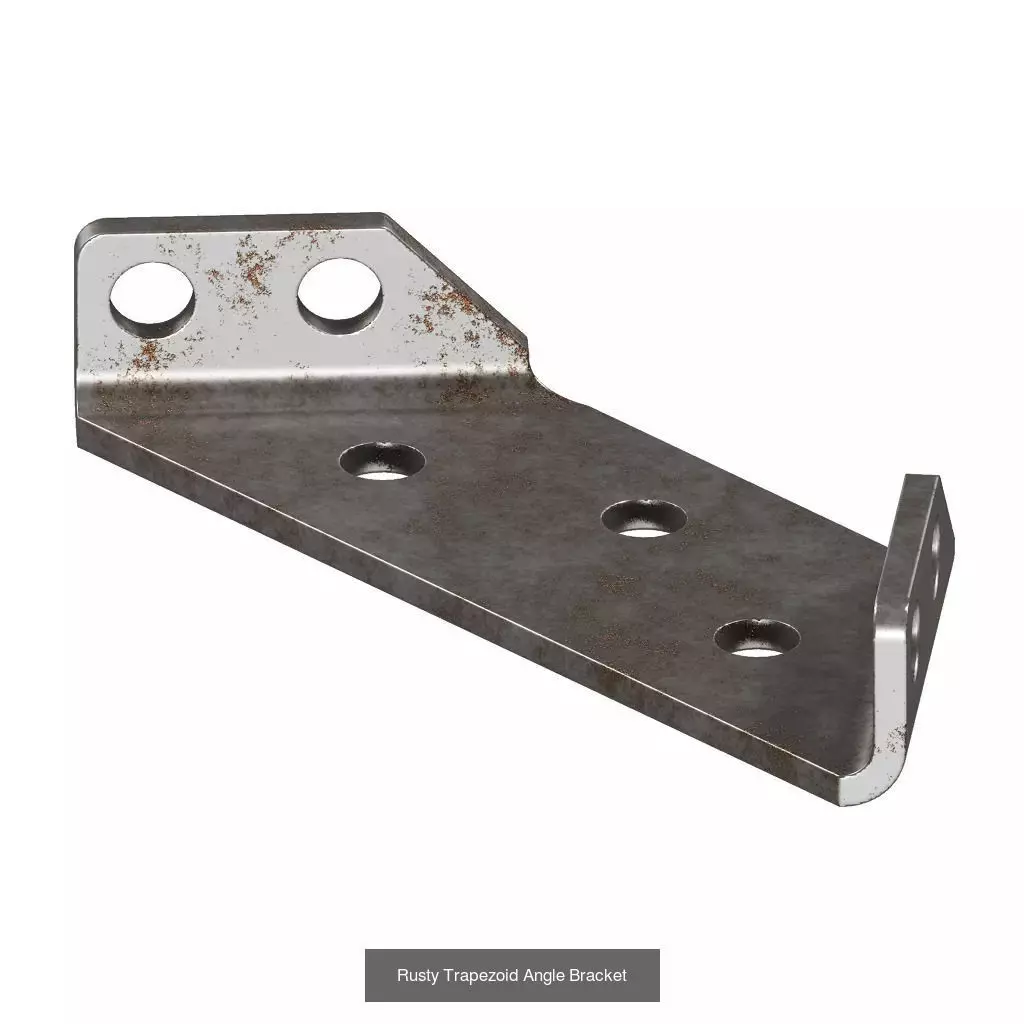 PREMIUM RUSTY BRACKET PACK 3D Model Collection_7