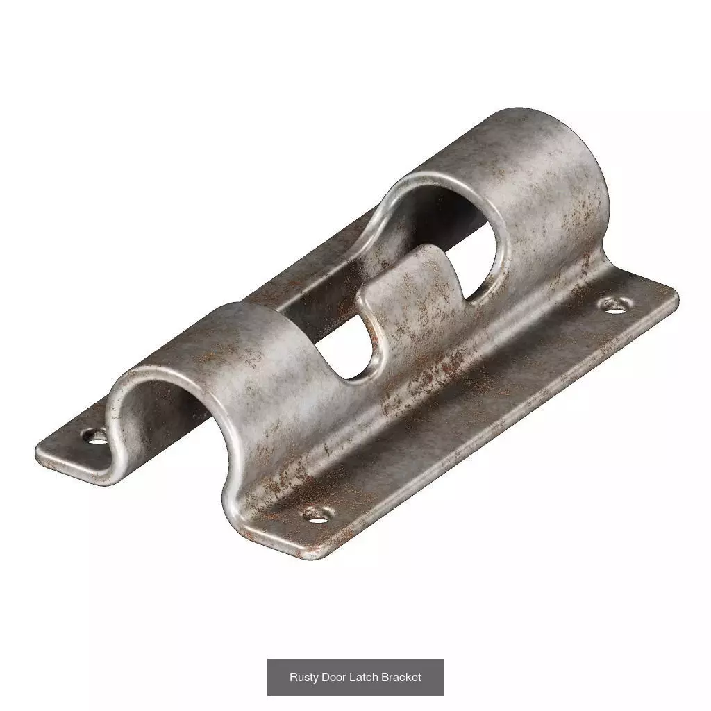 PREMIUM RUSTY BRACKET PACK 3D Model Collection_3