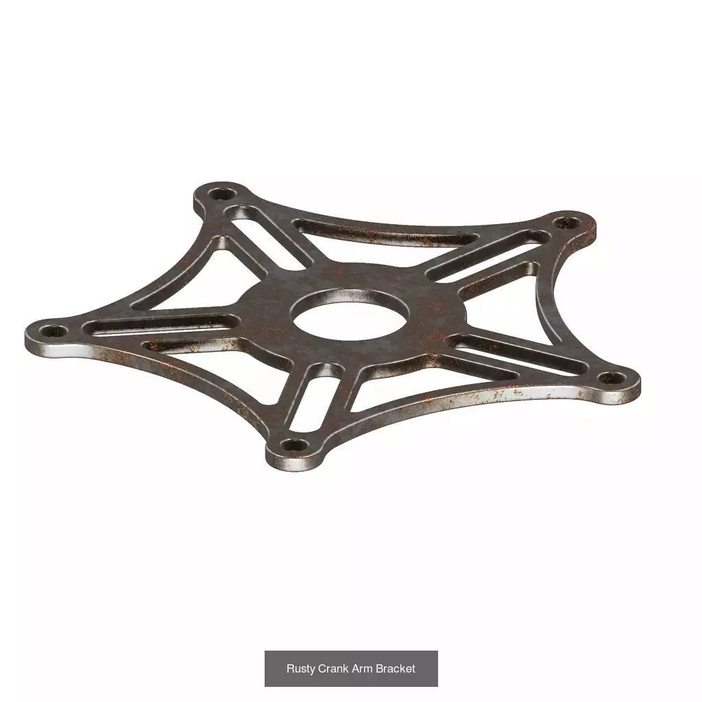PREMIUM RUSTY BRACKET PACK 3D Model Collection_8